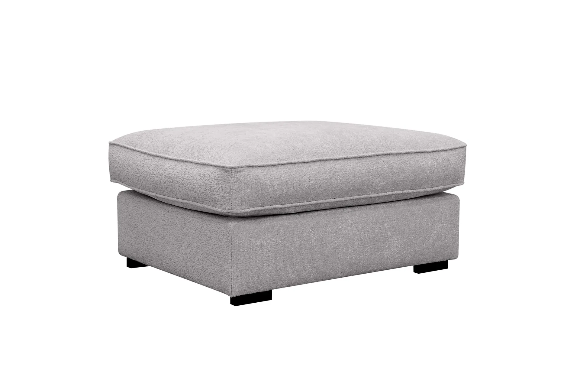 rossita lyx fotpall - grå chenille