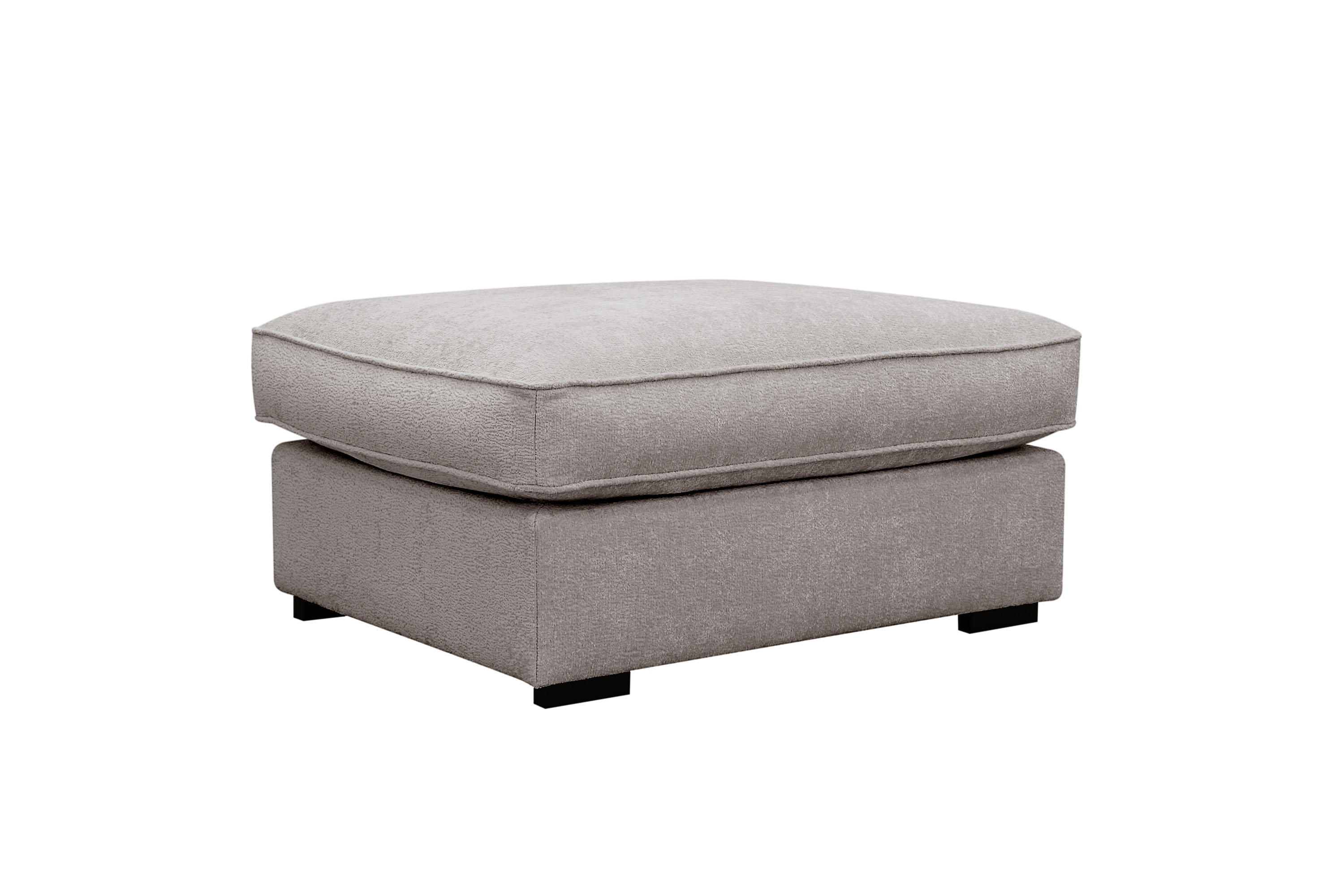 rossita lyx fotpall - grå/brun chenille