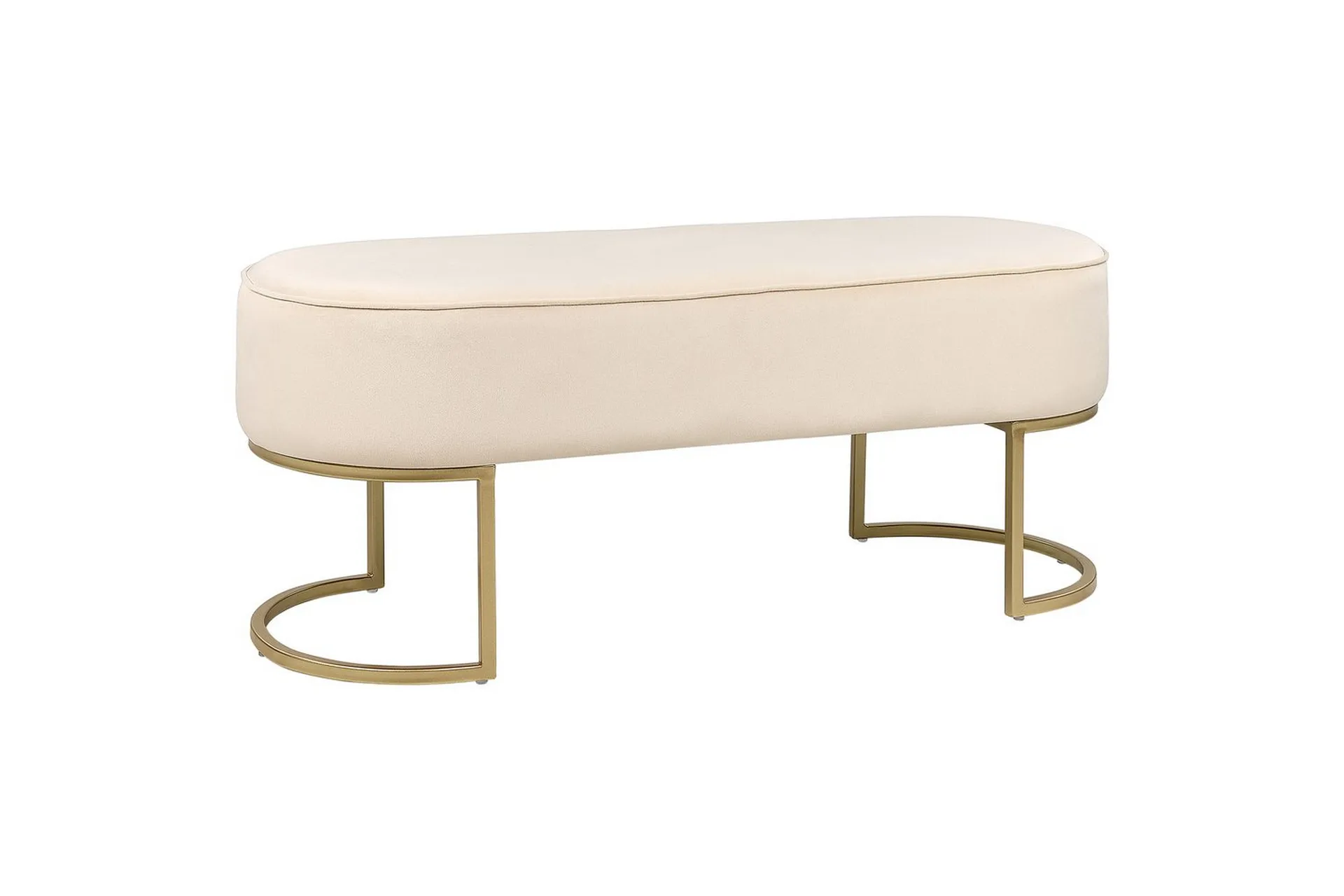 sittbänk milry krämvit/guld - krämvit/guld