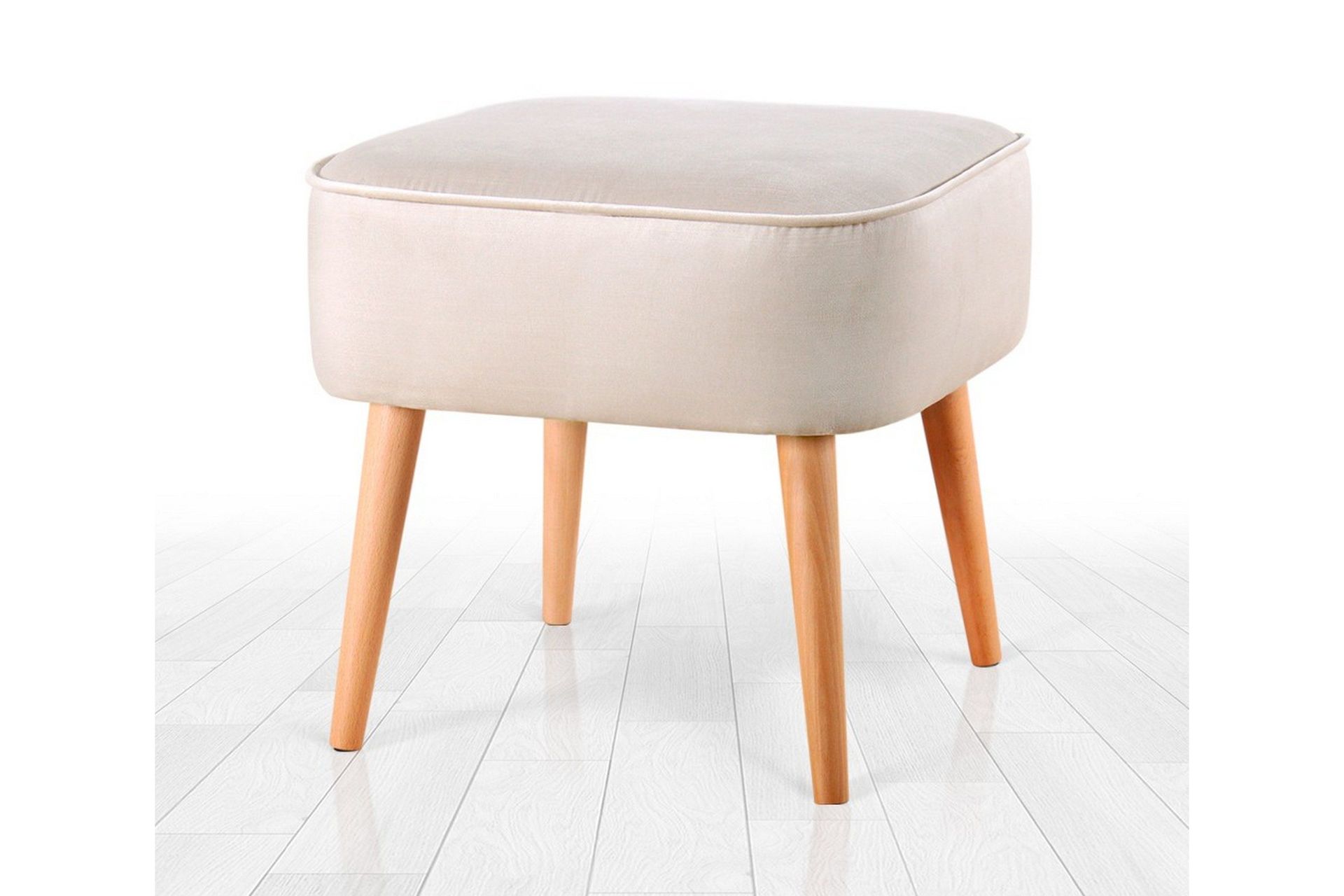 anaro sittpuff 45 cm rektangulär - beige