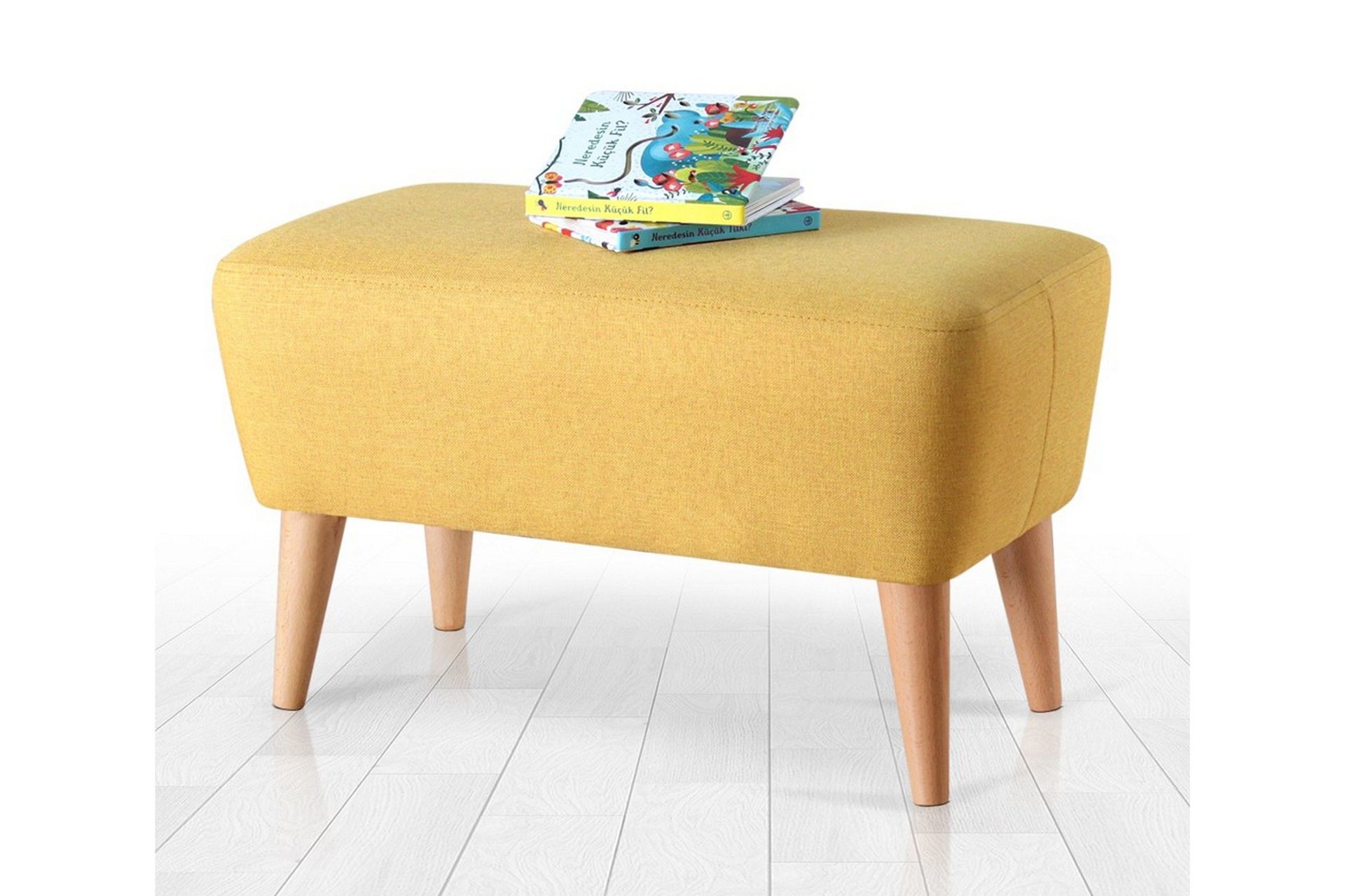 Anaro Sittpuff 61 cm Rektangul&auml;r - Gul