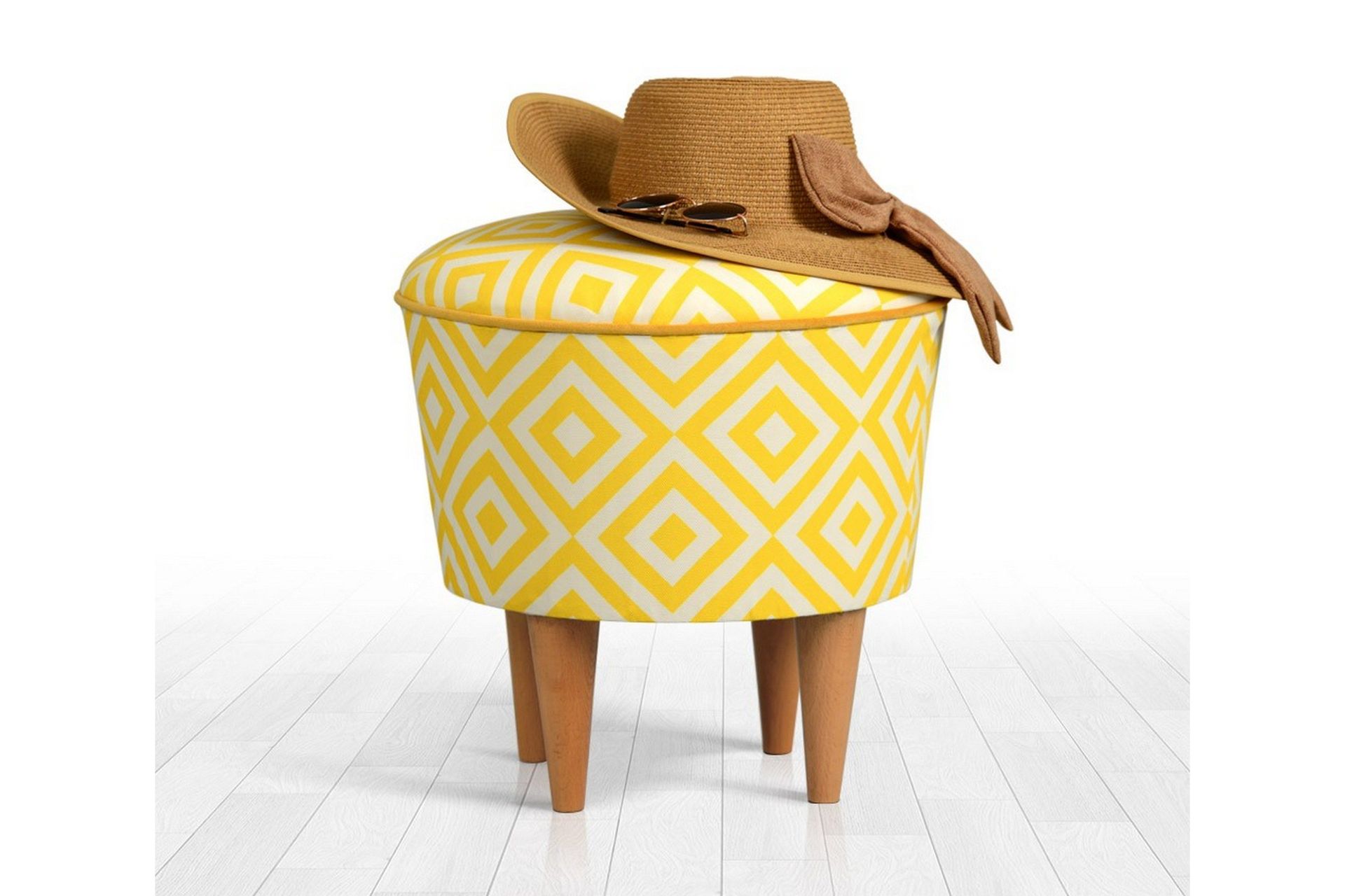 Bordentown Sittpuff 42 cm - Gul