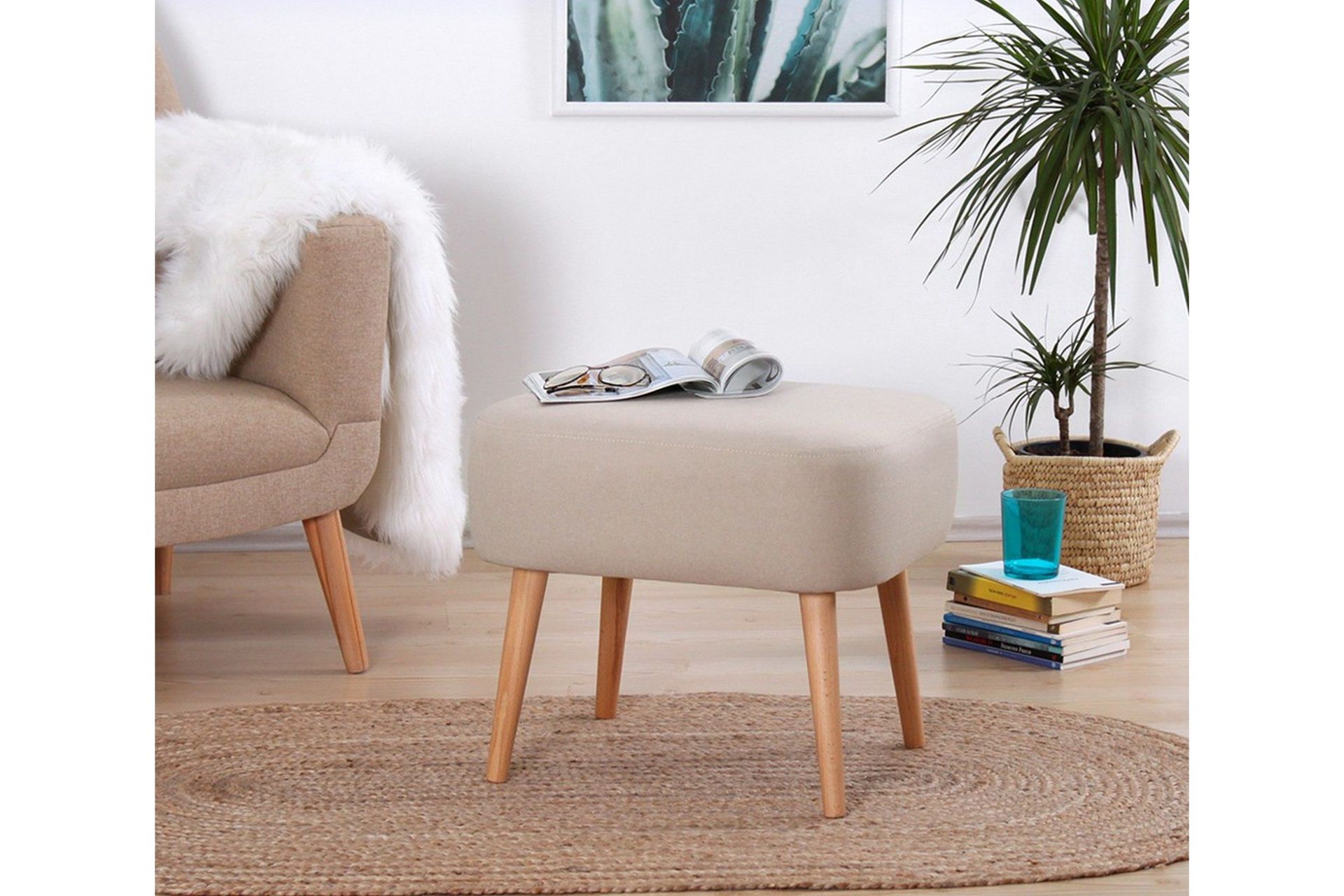 demopolis sittpuff 50 cm - beige