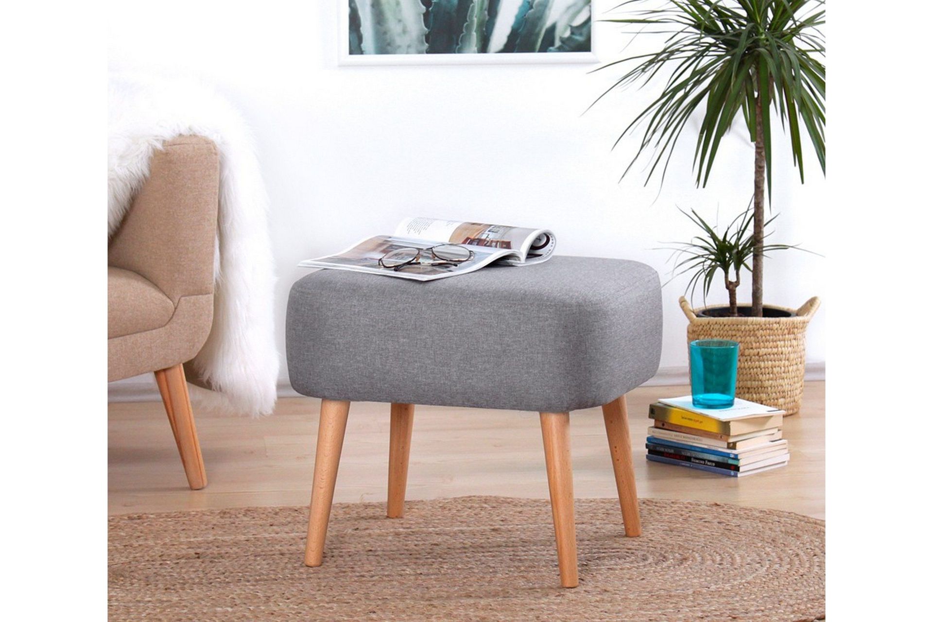 demopolis sittpuff 50 cm - grå