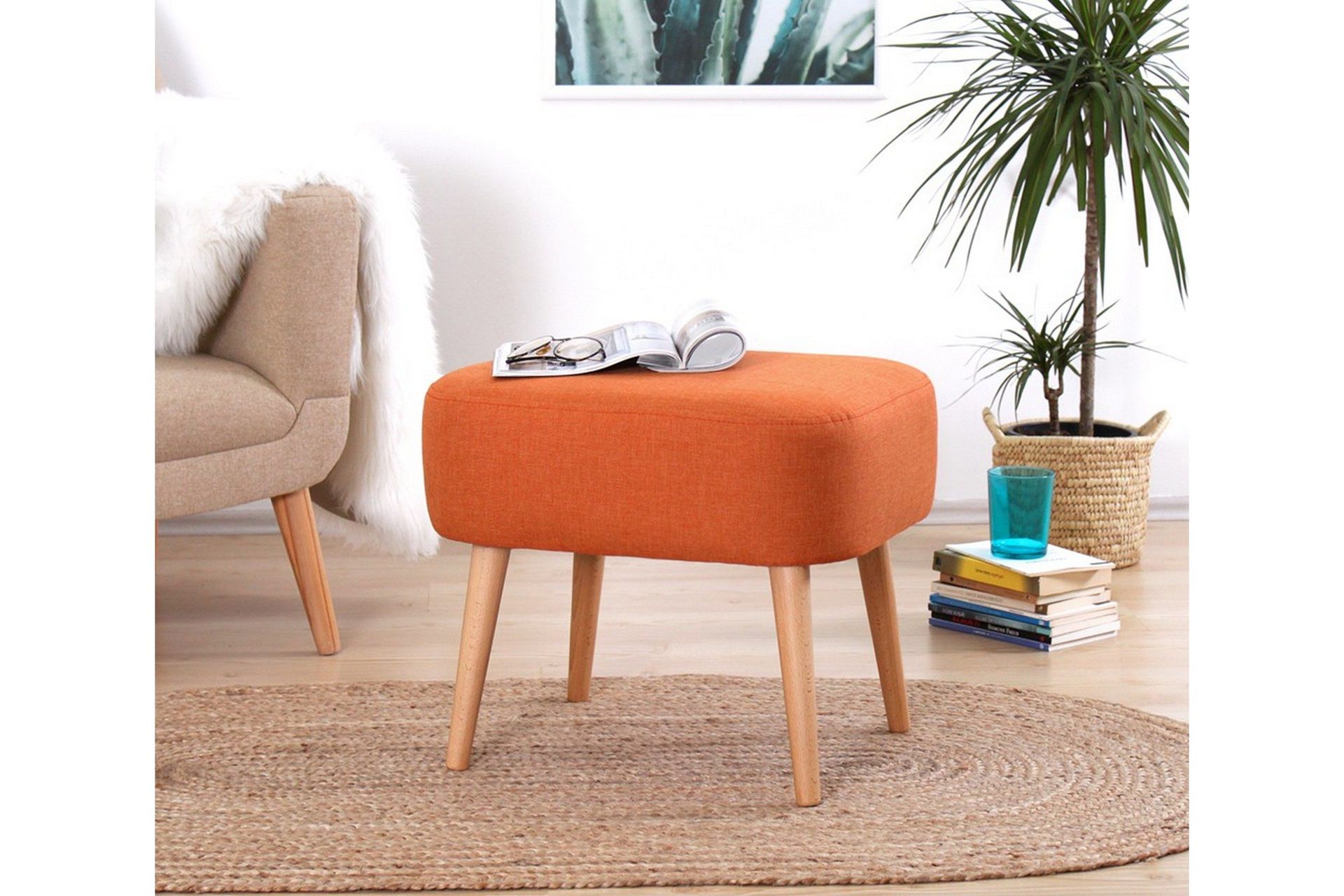 Demopolis Sittpuff 50 cm - Orange