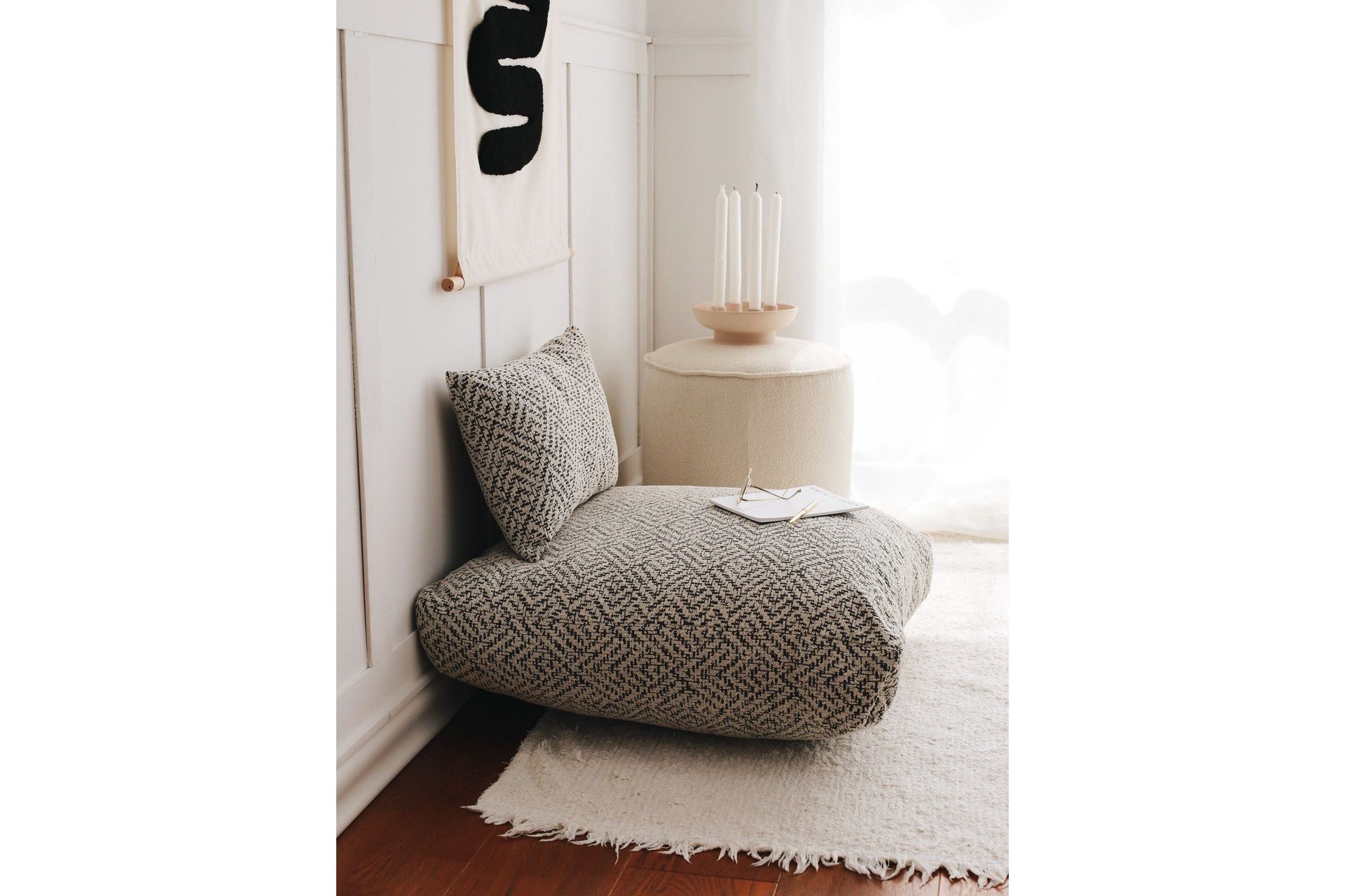 dokuma sittpuff 70 cm - grå