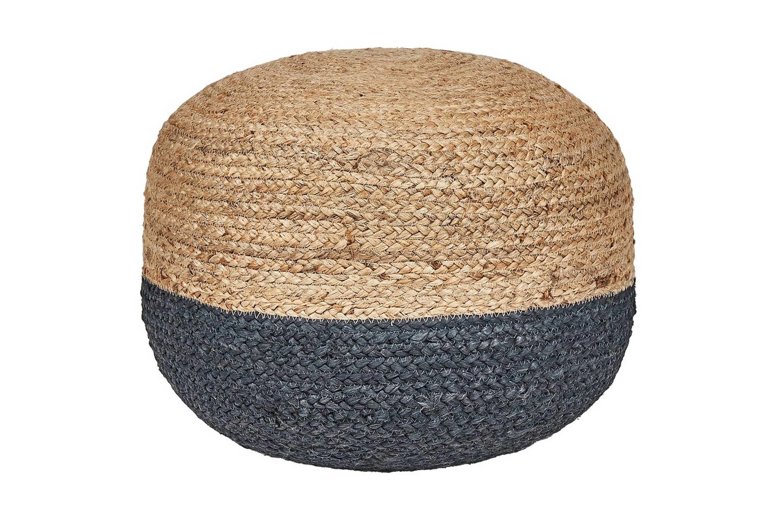 sittpuff duki natur/beige/blå - natur/beige/blå