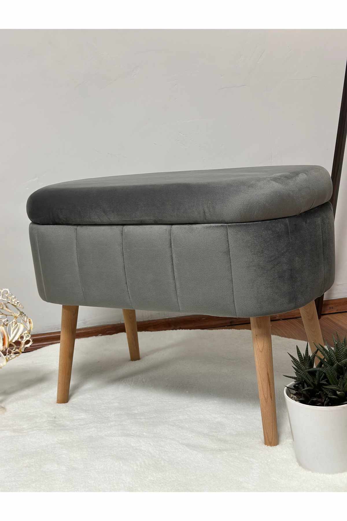 Heba Sittpuff med f&ouml;rvaring 60 cm -