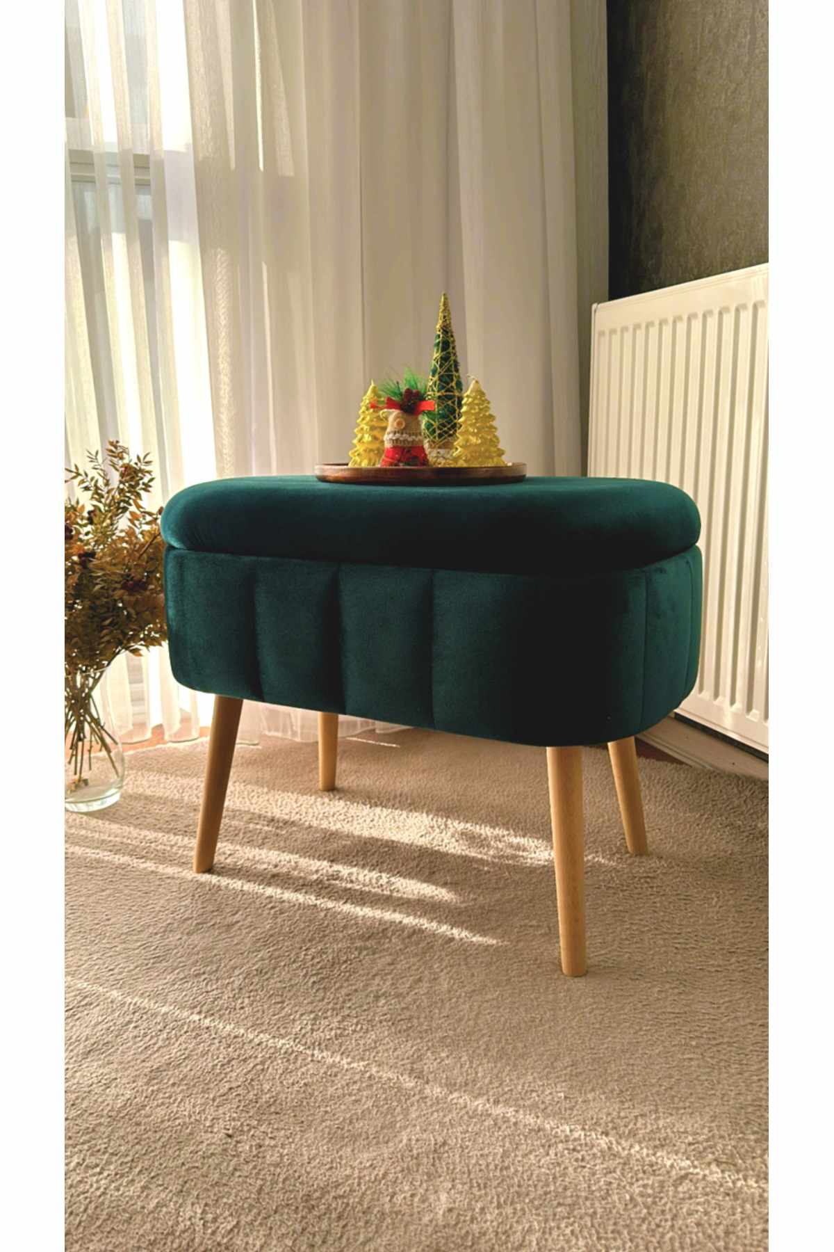 Heba Sittpuff med f&ouml;rvaring 60 cm -