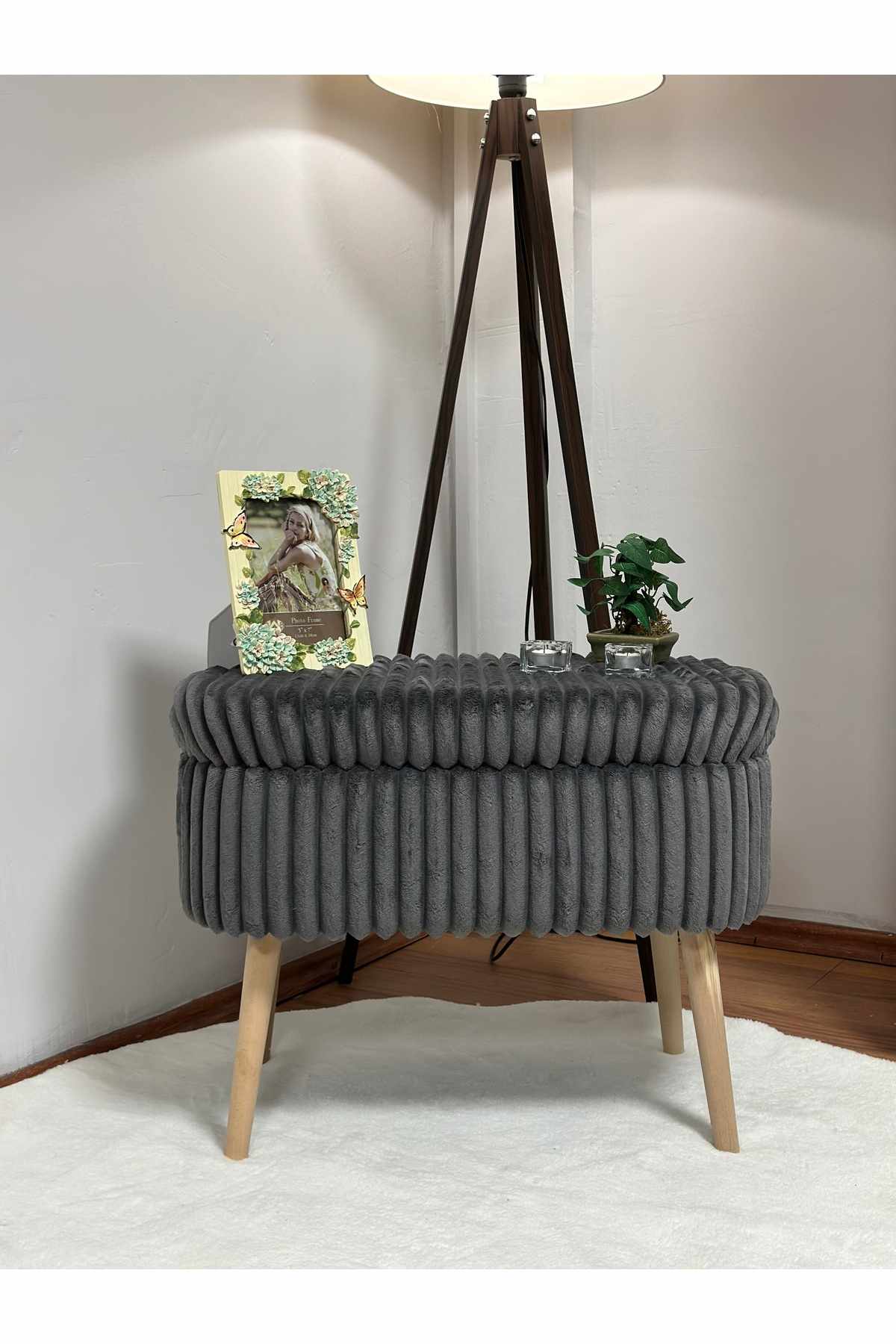 Heba Sittpuff med f&ouml;rvaring 60 cm -