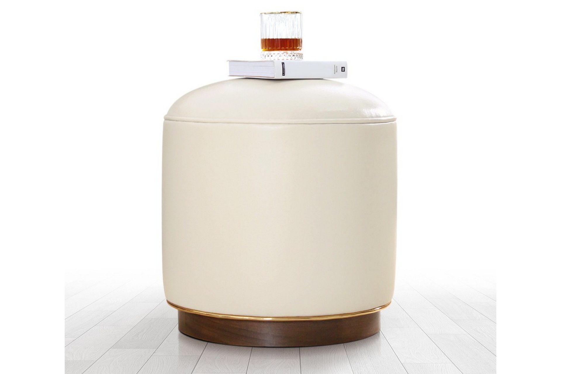 Lackawanna Sittpuff 42 cm - Ljusbeige