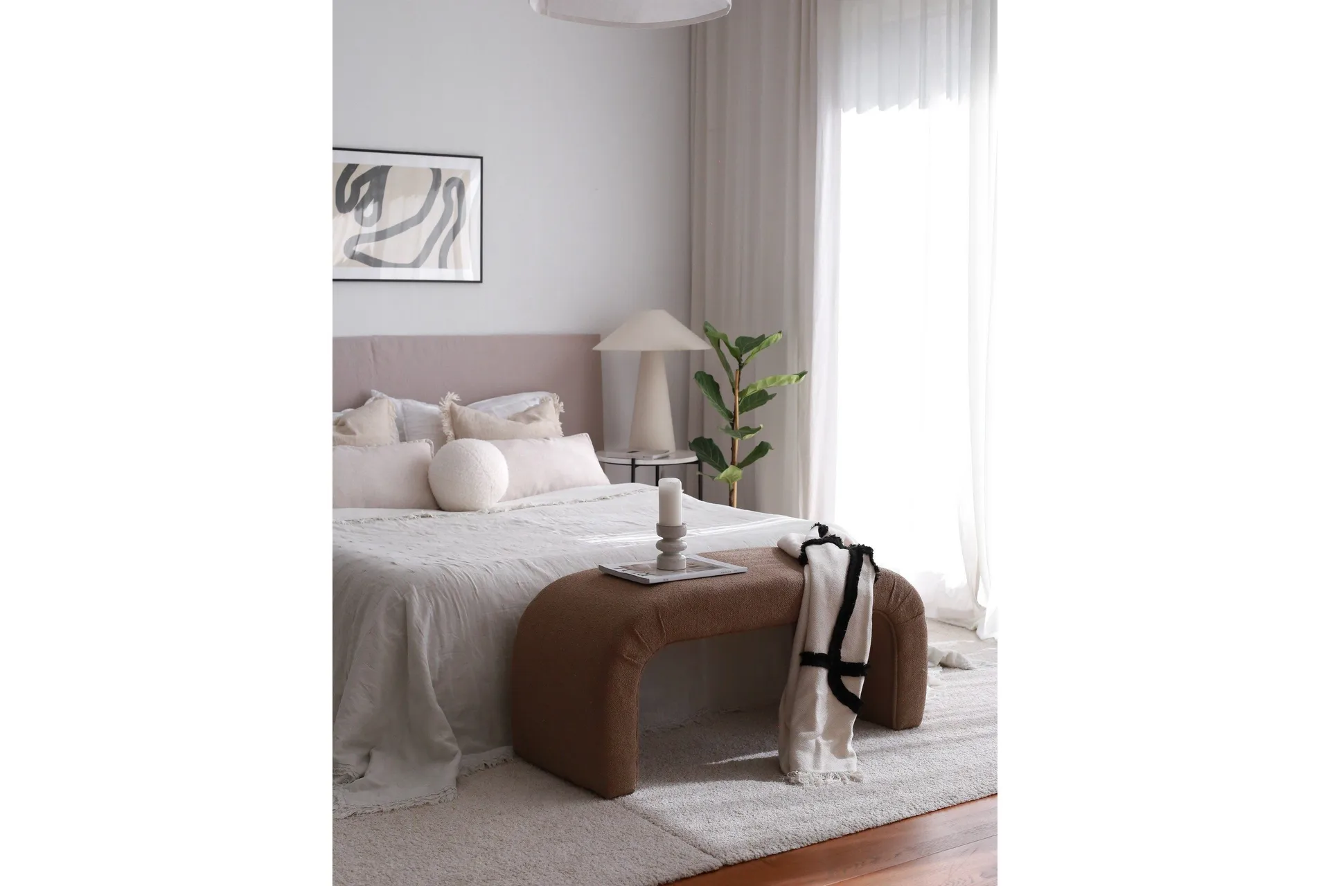 Manav Sittpuff 106 cm - Brun