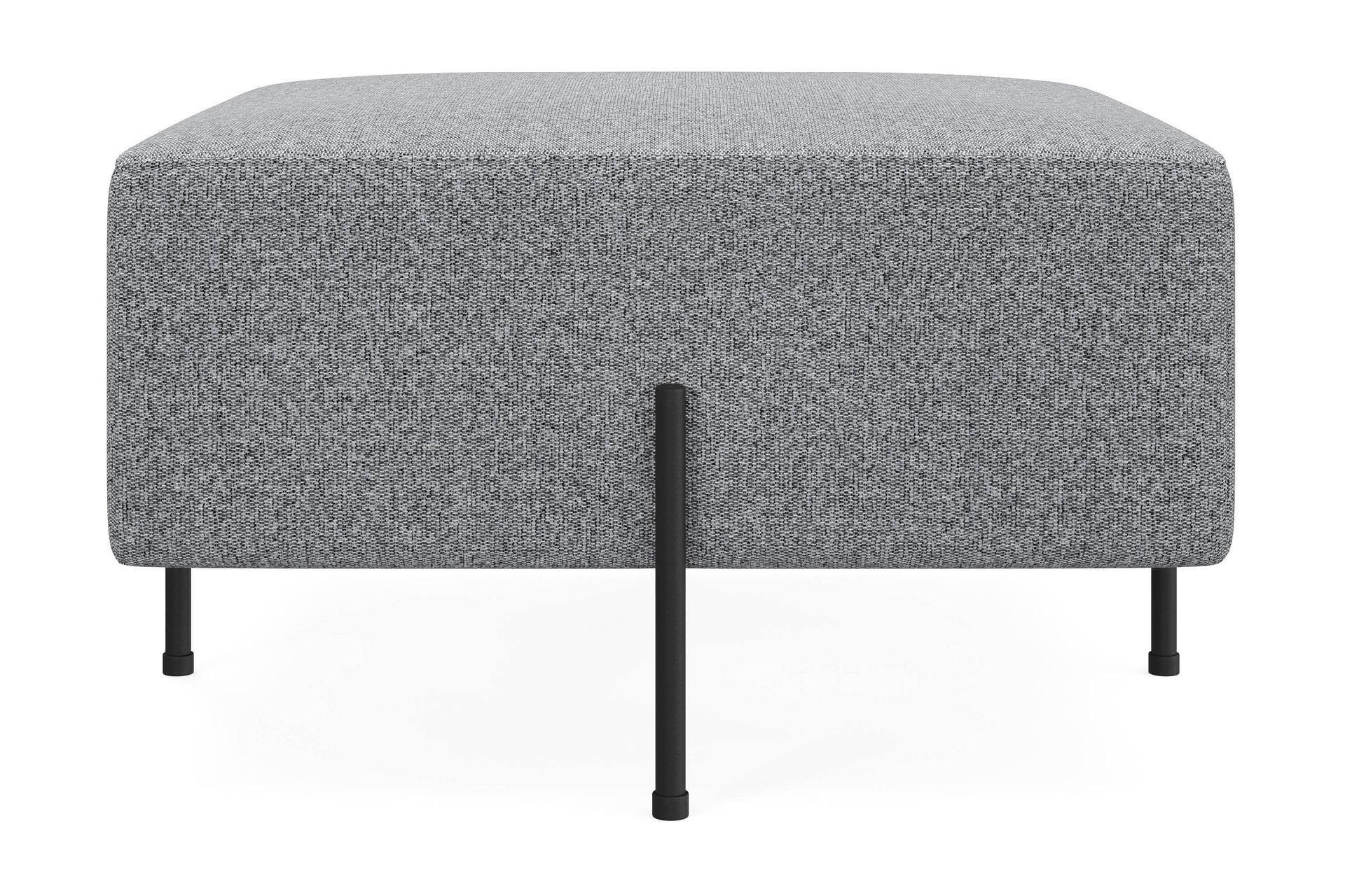 menard compact sittpuff 70 cm kvadratisk - grå