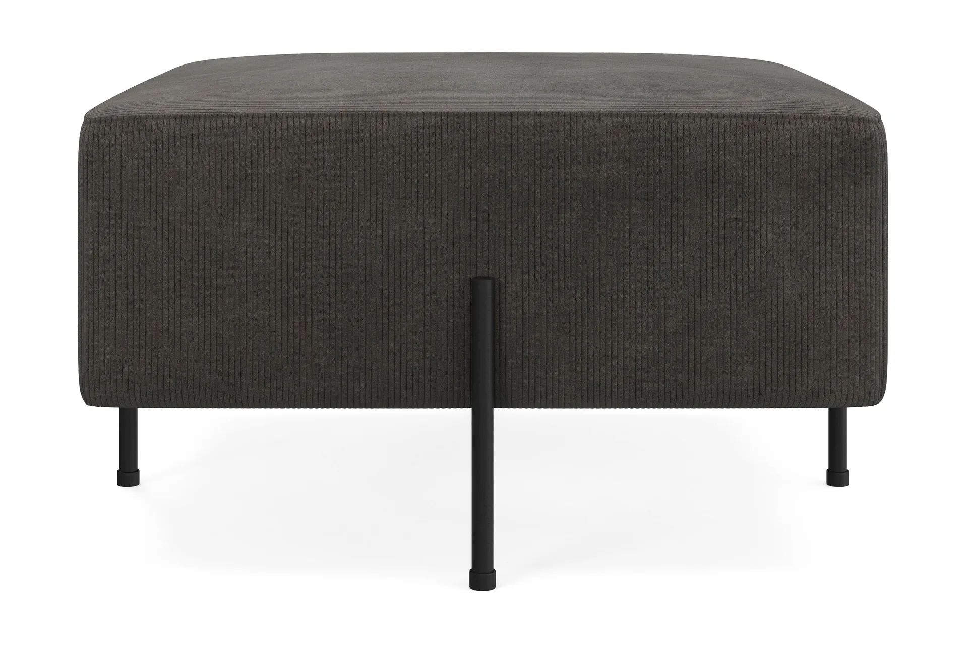 menard compact sittpuff 70 cm kvadratisk - mörkgrå