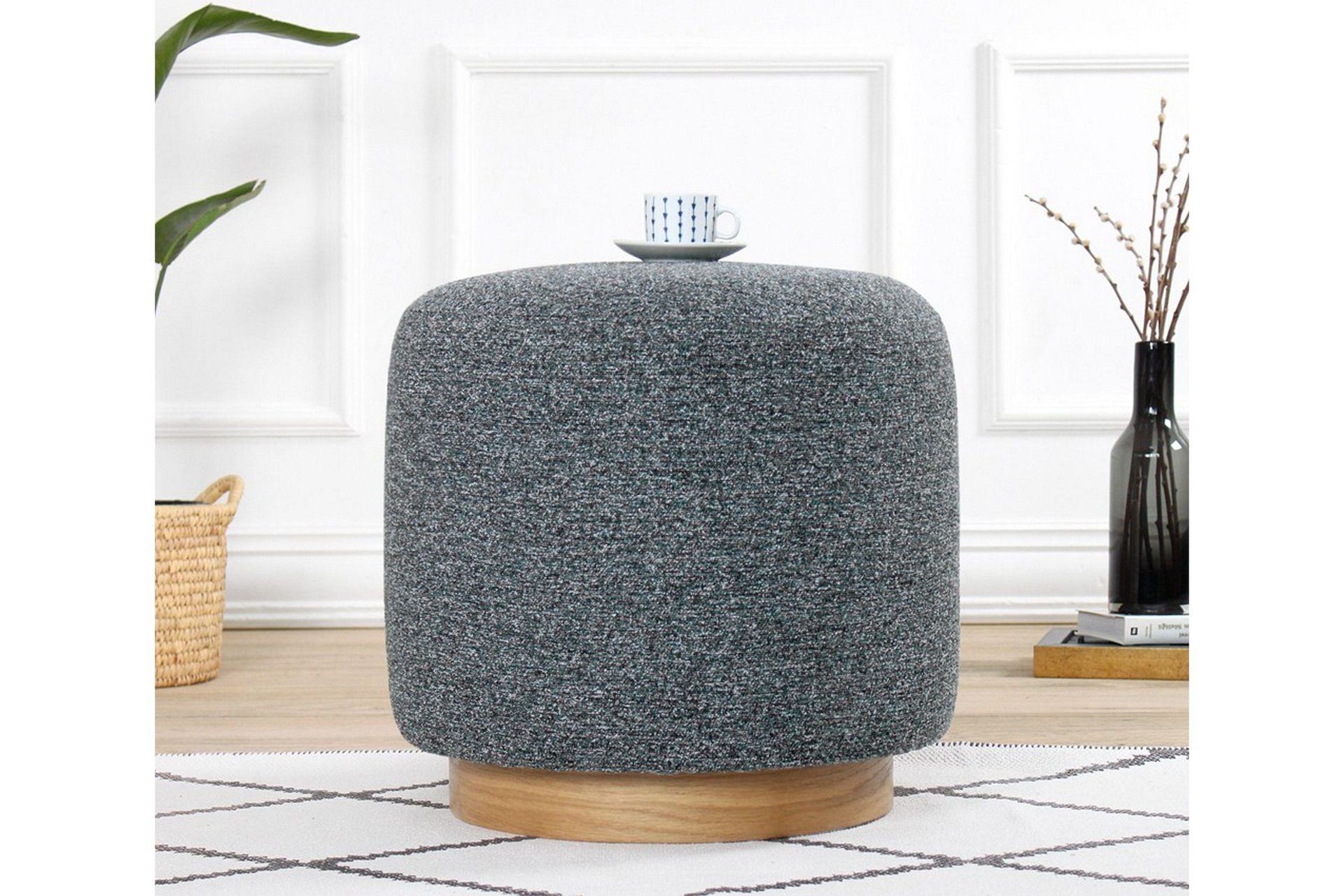 namra sittpuff 45 cm - grå