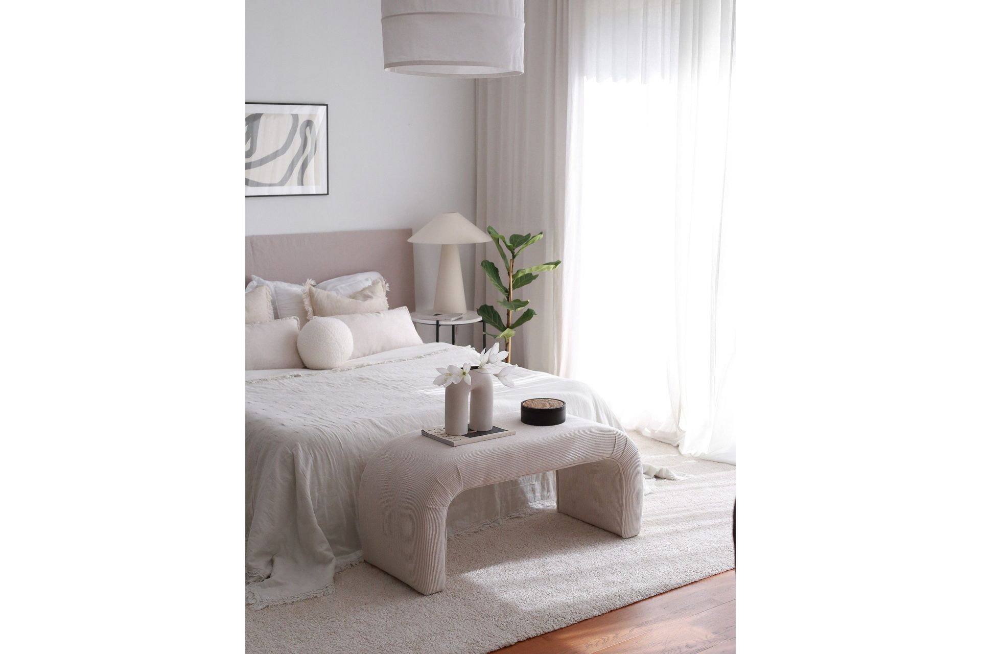 Narpendra Sittpuff 106 cm - Vit