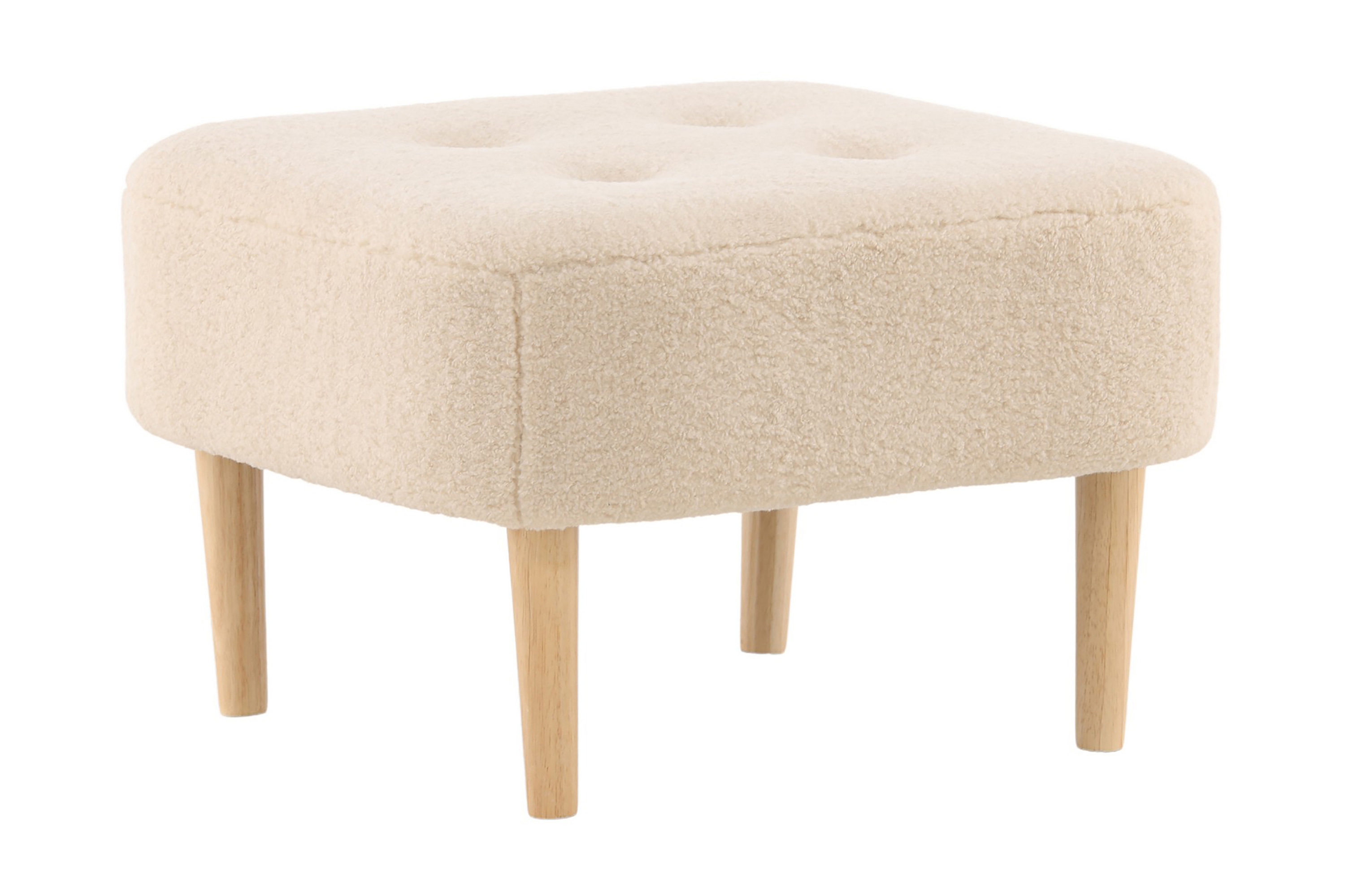 Salina Sittpuff med knappar Vit