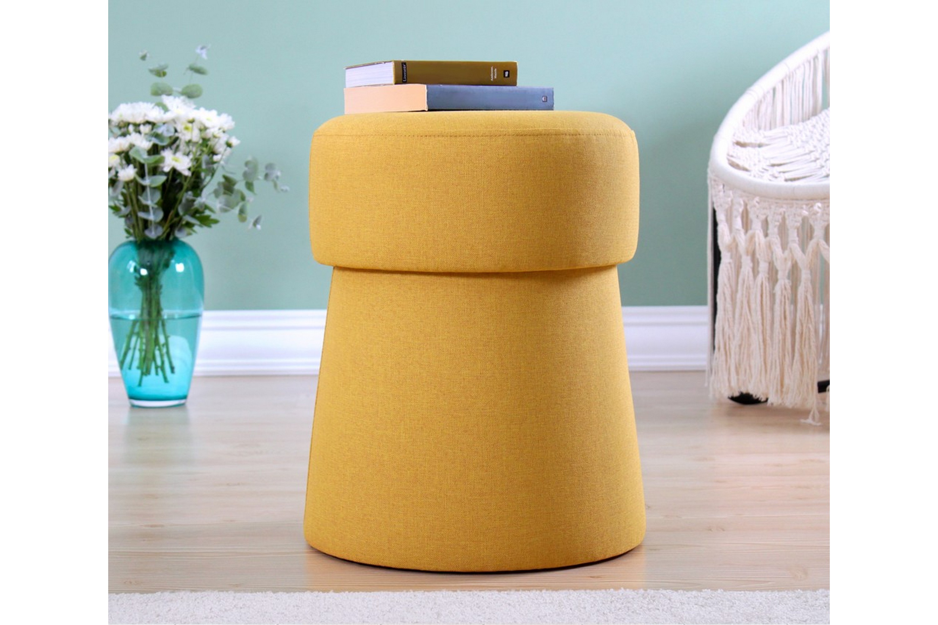Sittpuff Alamogordo 40 cm Senapsgul
