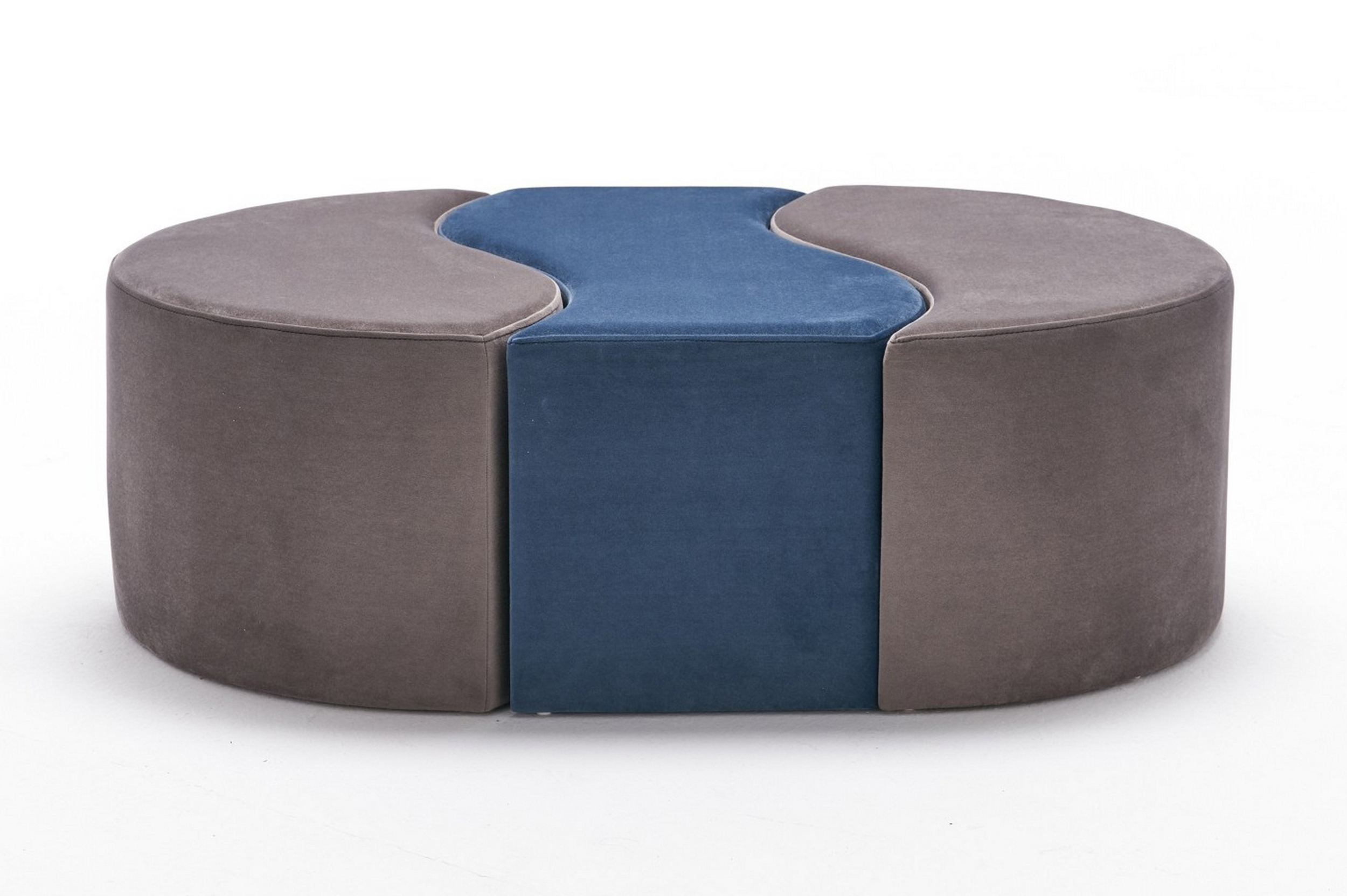 Sittpuff Alyas Mink/Blå