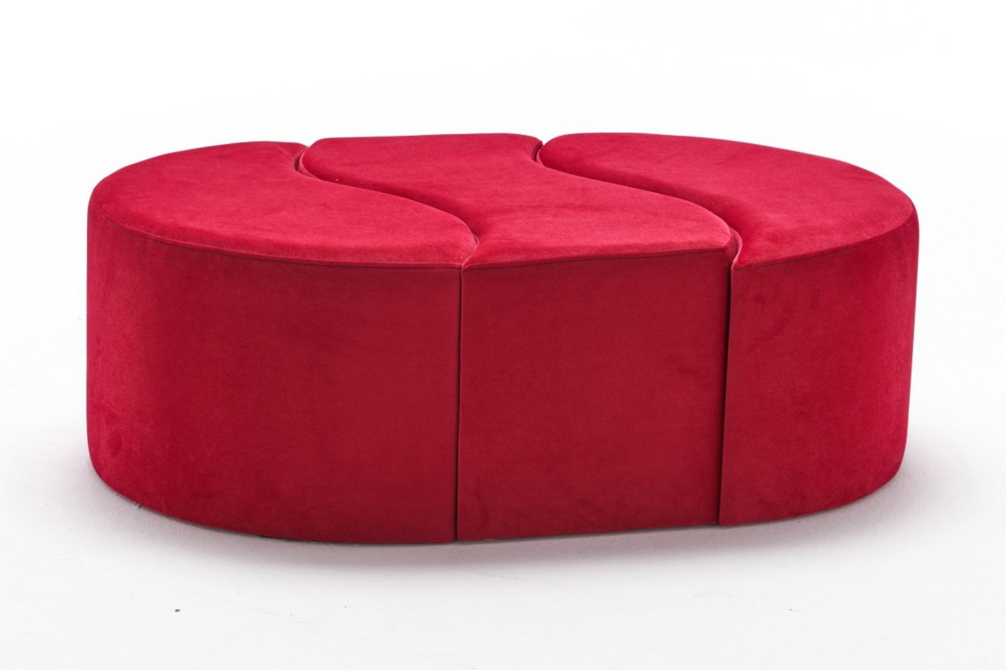 Sittpuff Alyas Röd