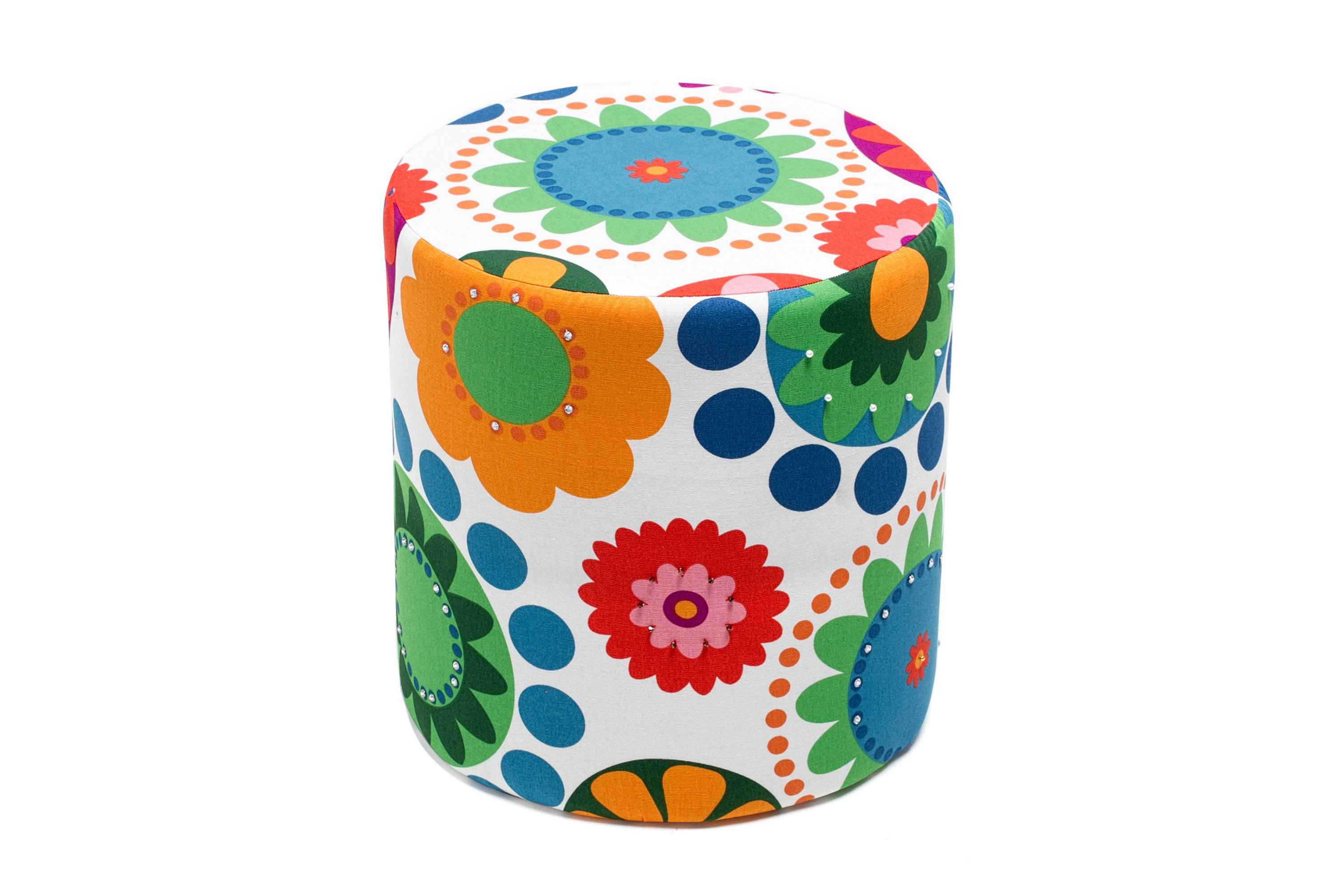 sittpuff belaha mönster - flerfärgad
