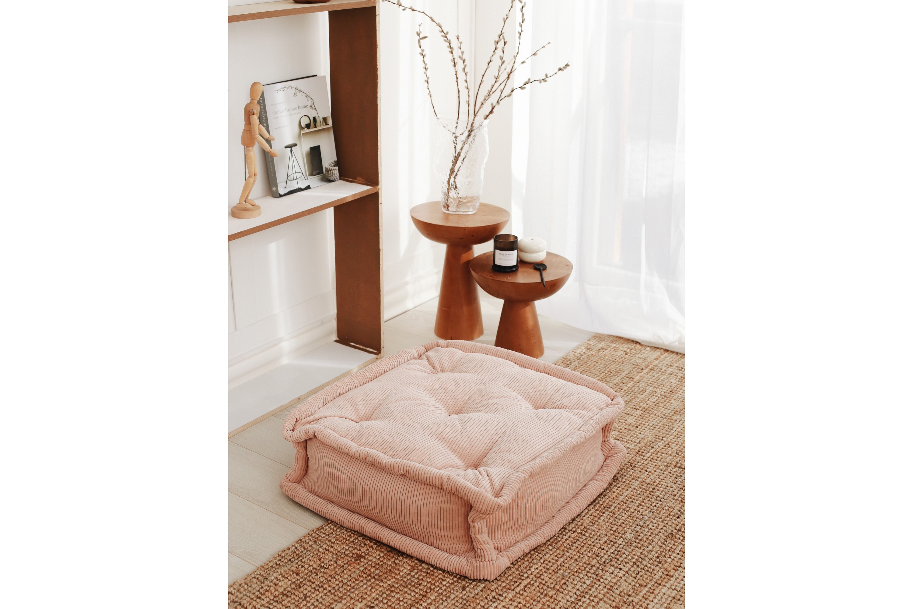 Sittpuff Biskuvi 55 cm Rosa