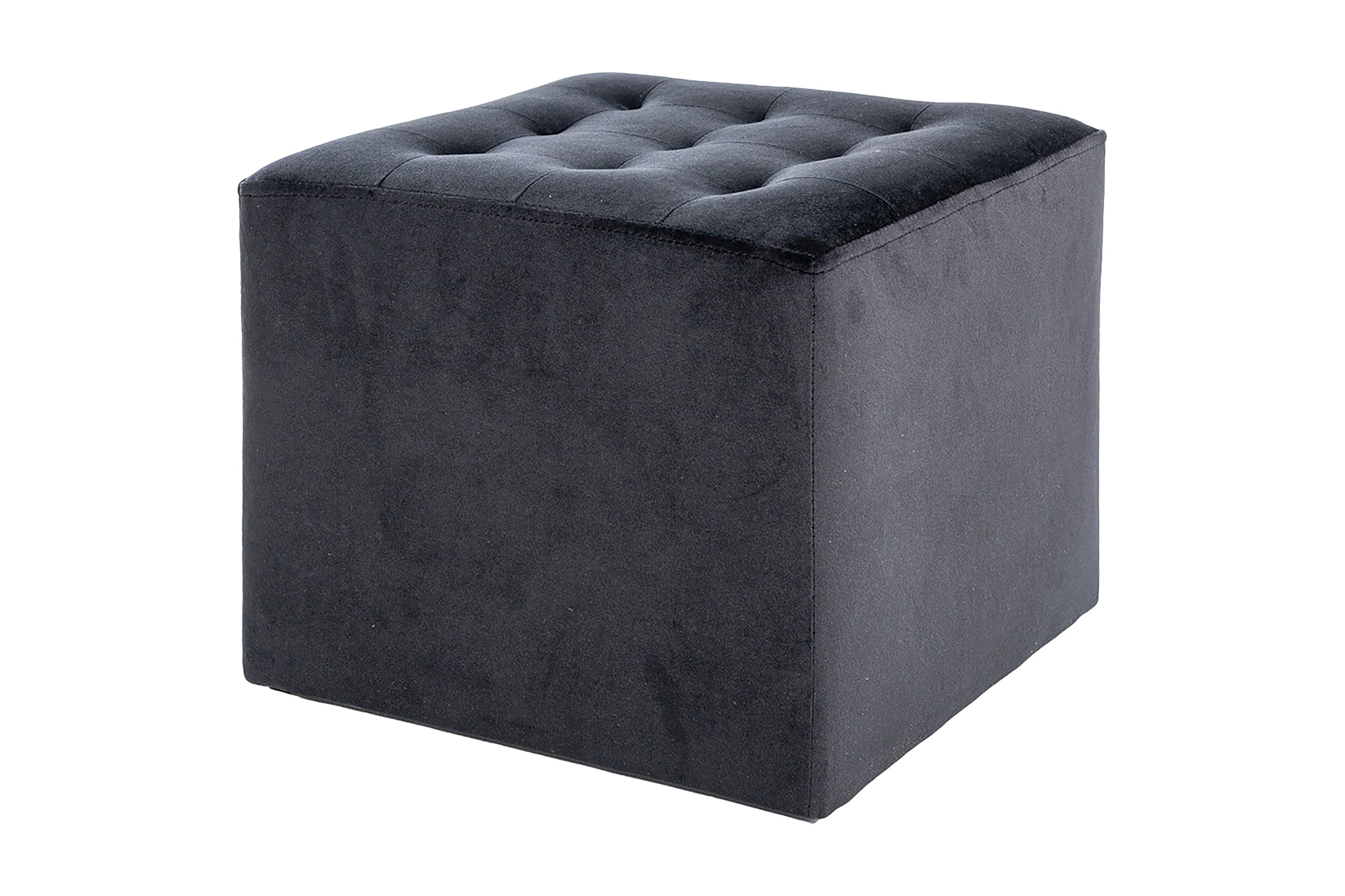 Sittpuff Erriba Sammet/Svart