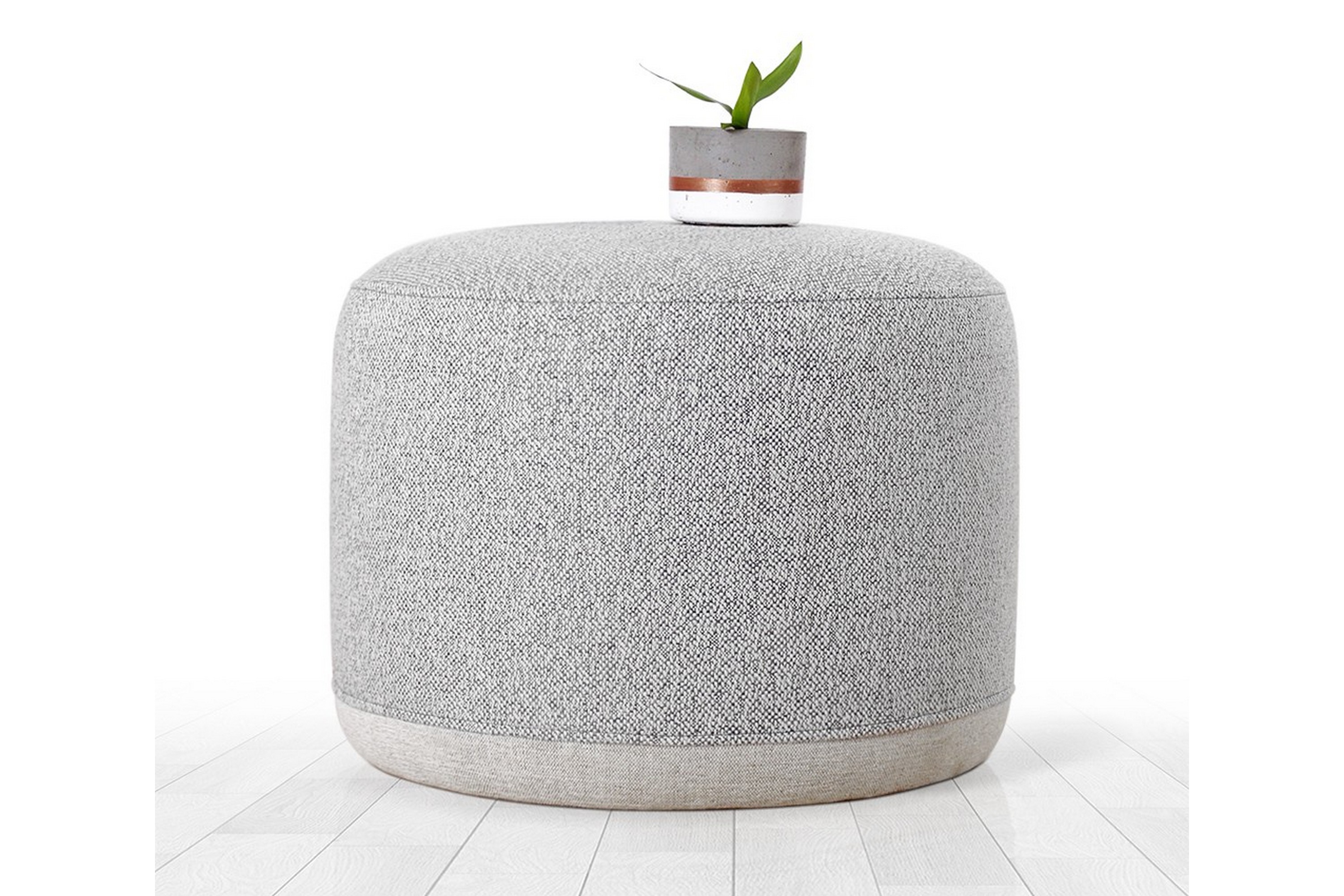 Sittpuff Germantown 51 cm Ljusgrå