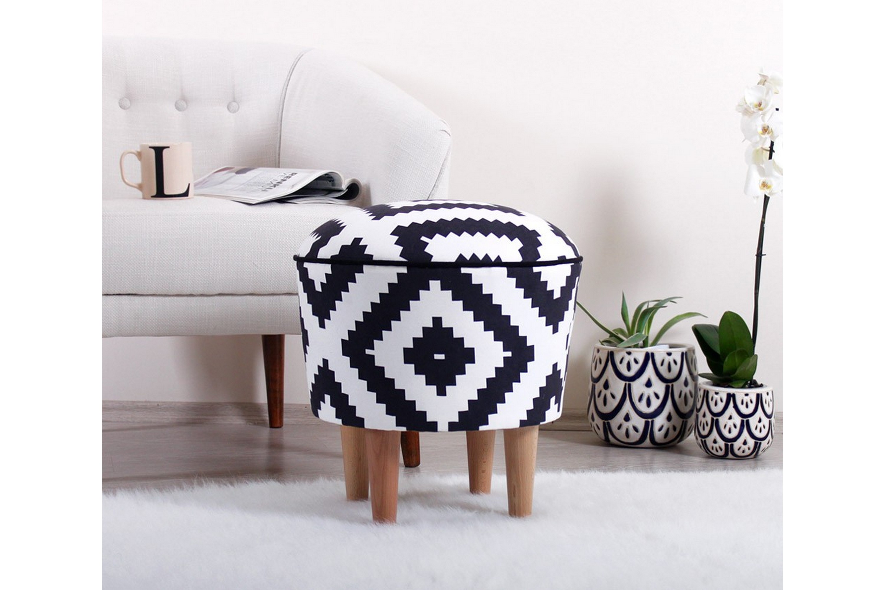 Sittpuff Inverell 42 cm Svart