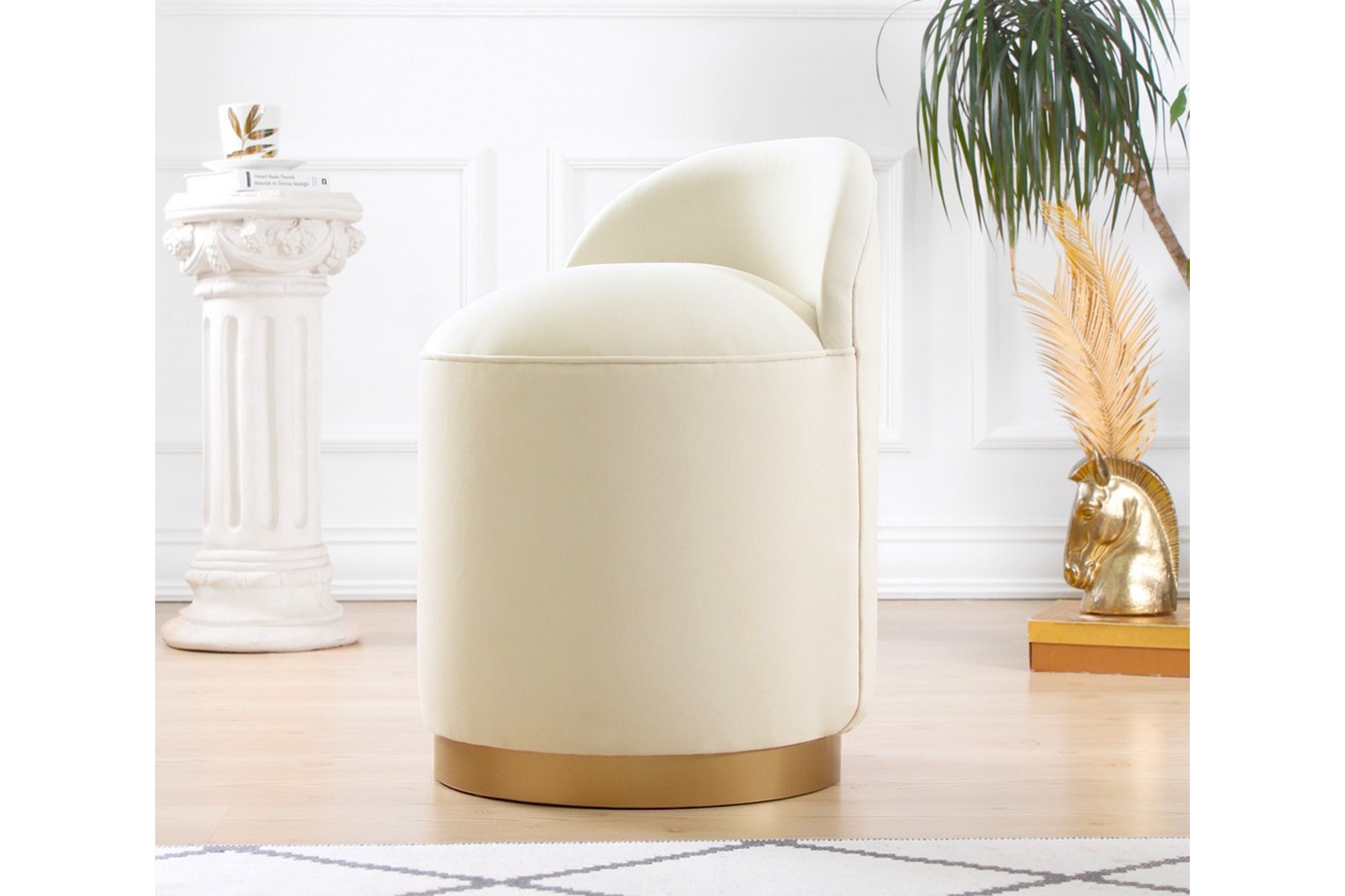 Sittpuff Kaneohe 45 cm Beige