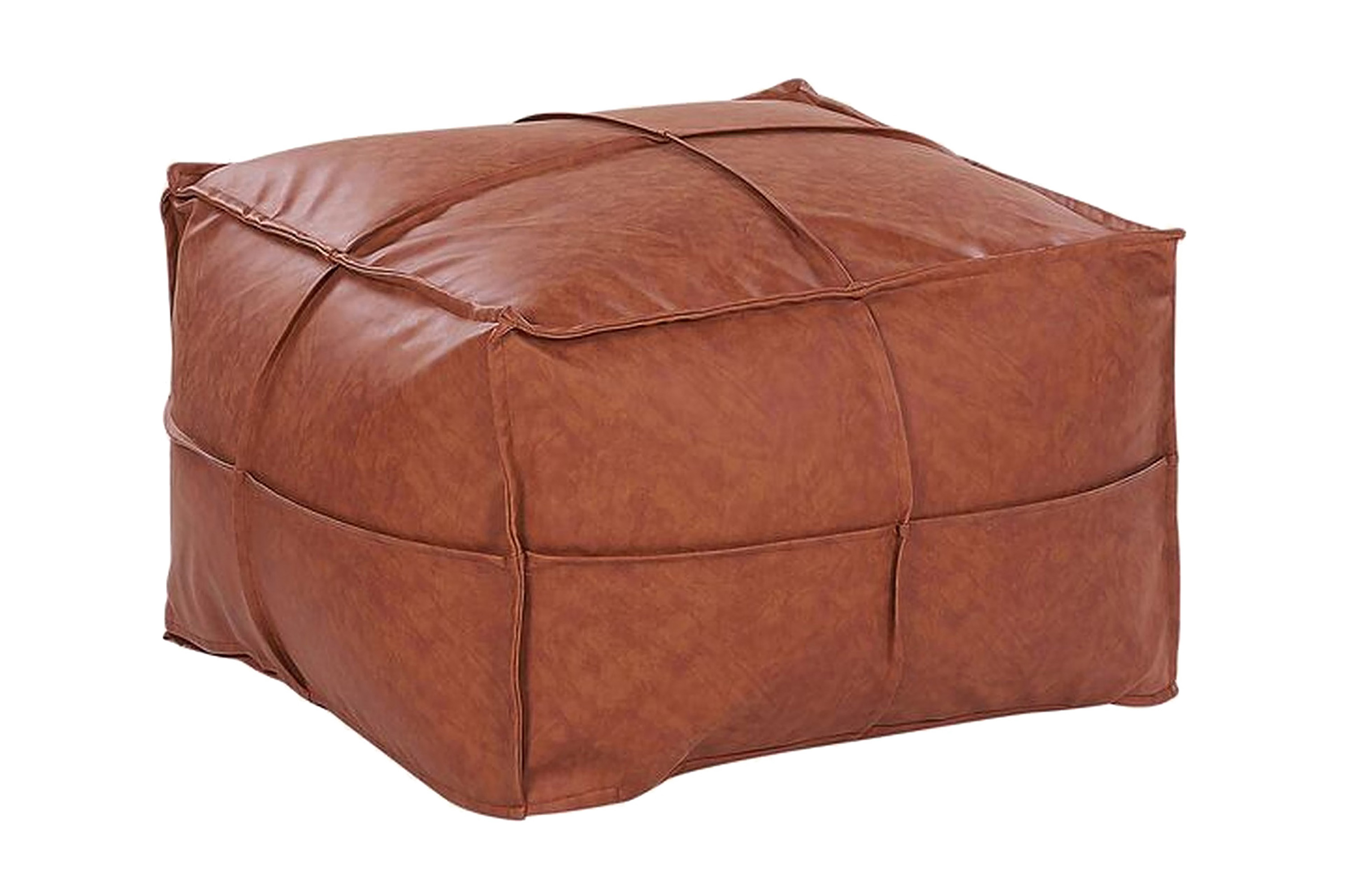Sittpuff Malvani Konstläder/Brun