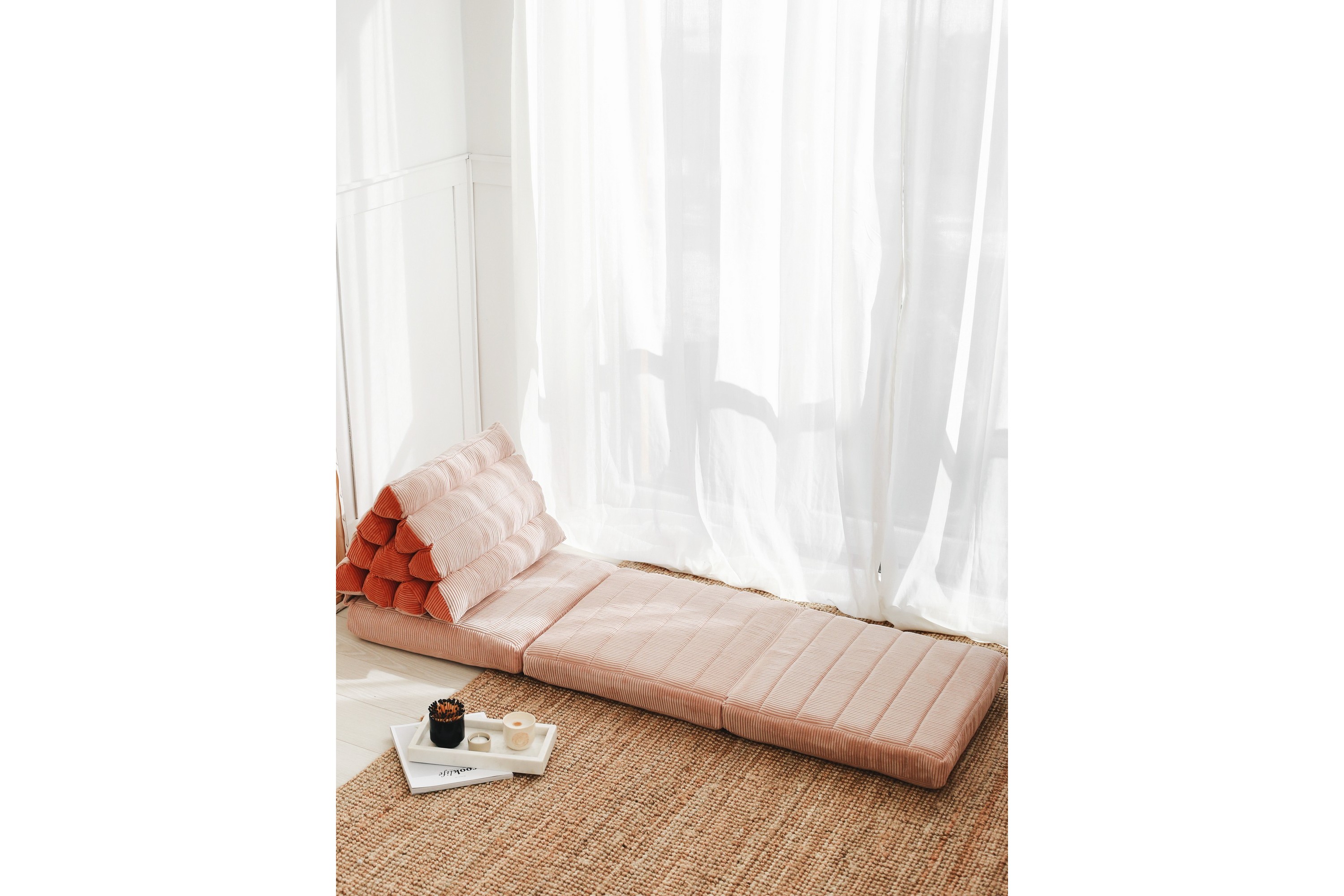 Sittpuff Mangeram 154 cm Rosa