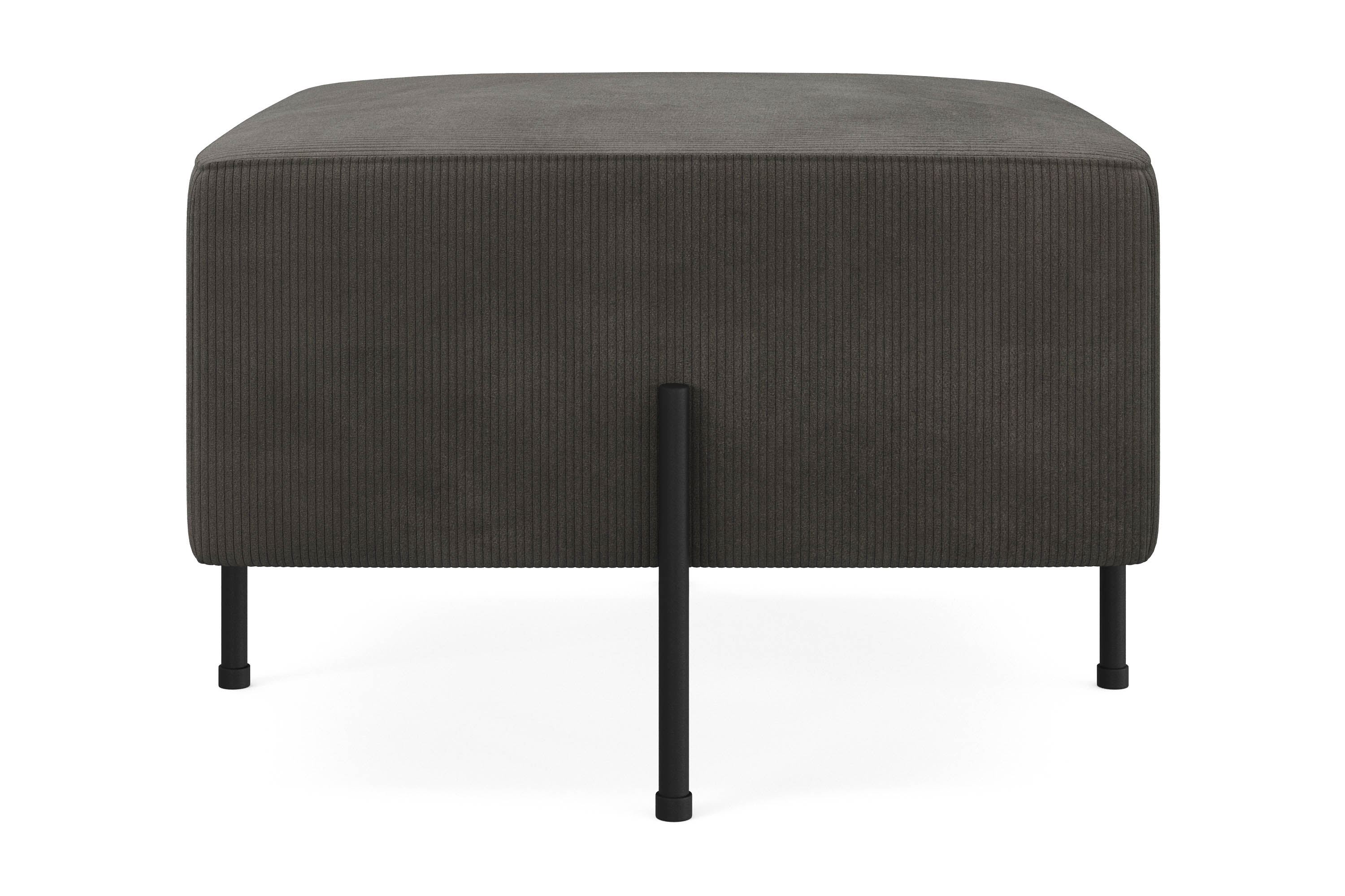 sittpuff menard compact 60 cm kvadratisk - mörkgrå
