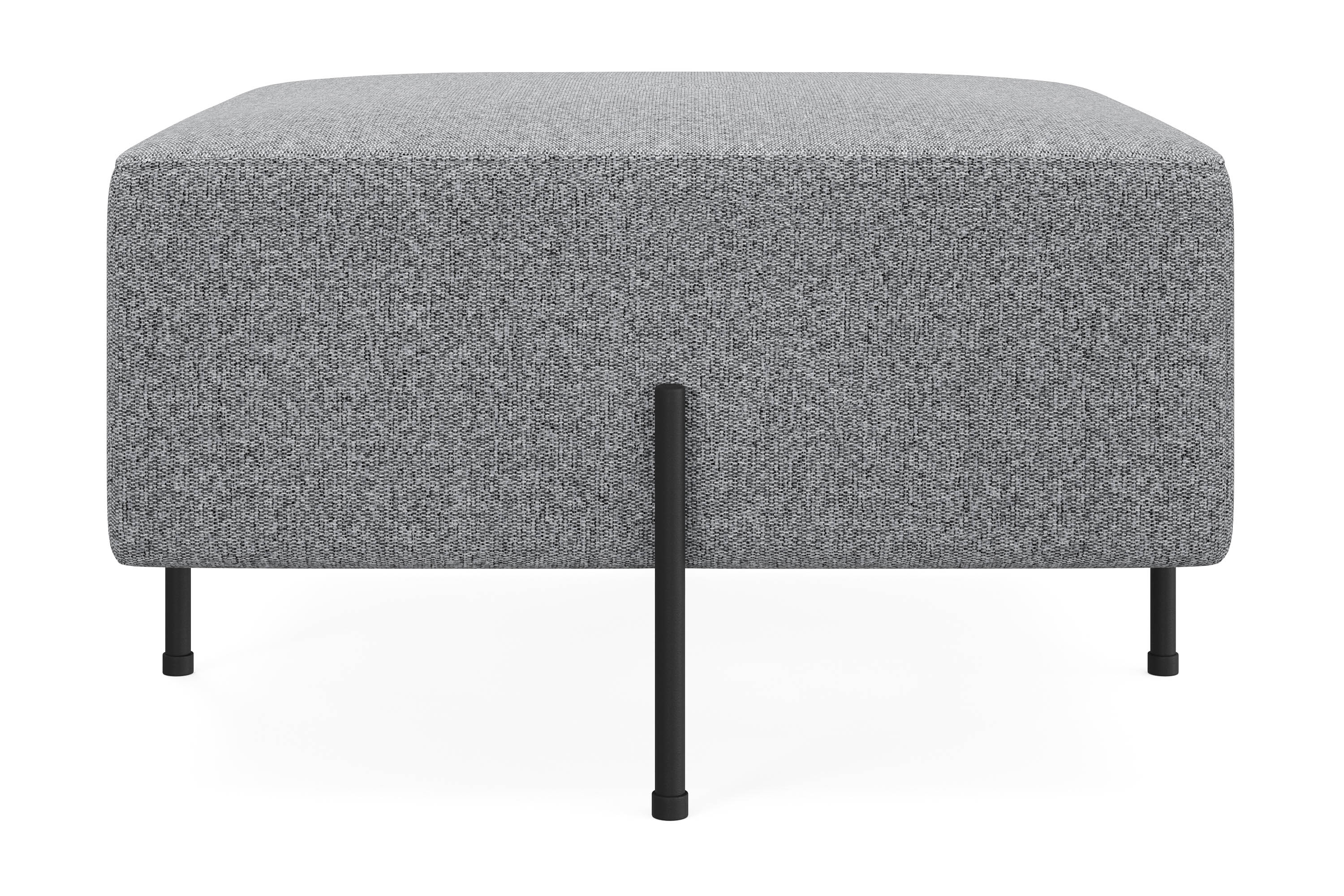 sittpuff menard compact 70 cm kvadratisk - grå