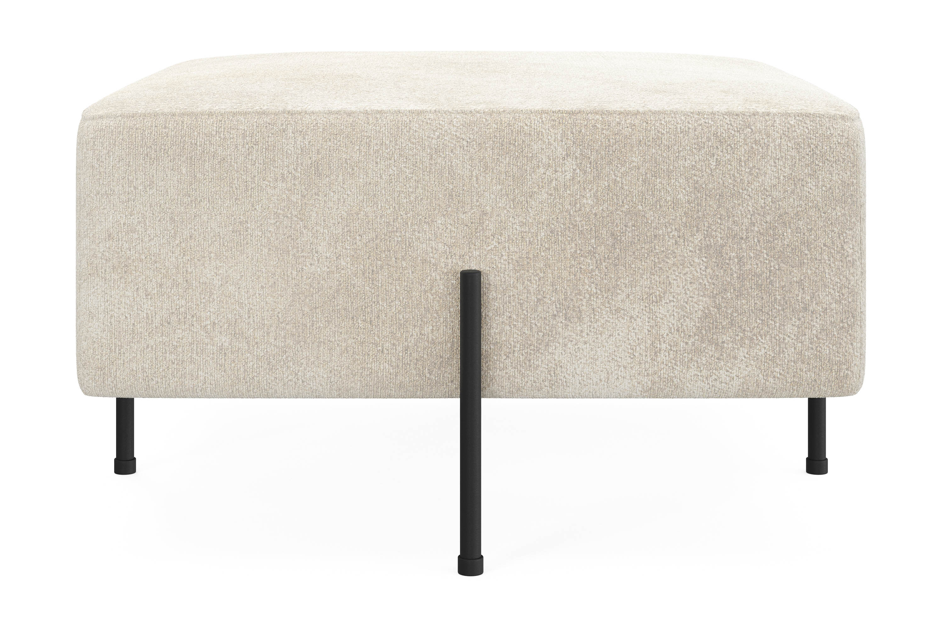 sittpuff menard compact 70 cm kvadratisk - vit