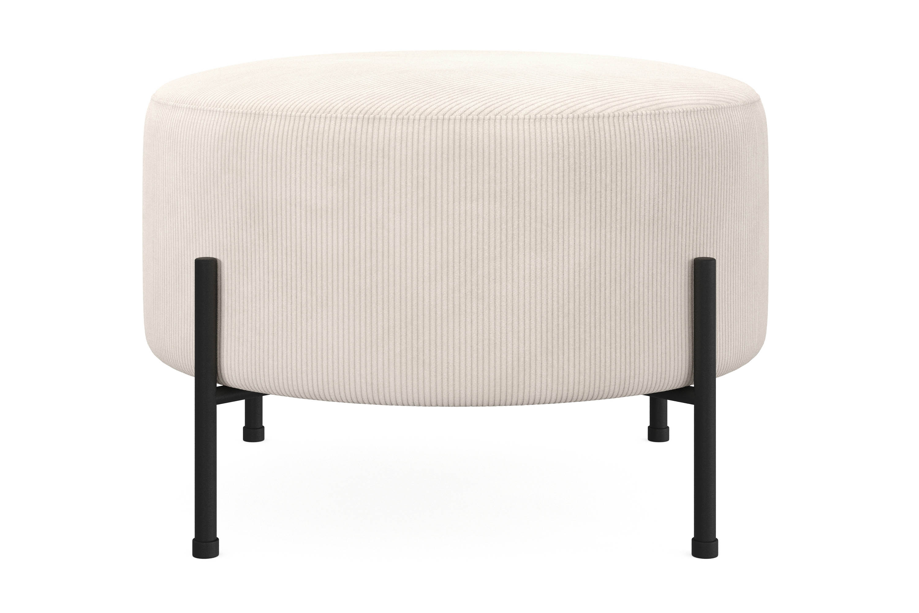 Sittpuff Menard Compact Rund 60 cm Beige