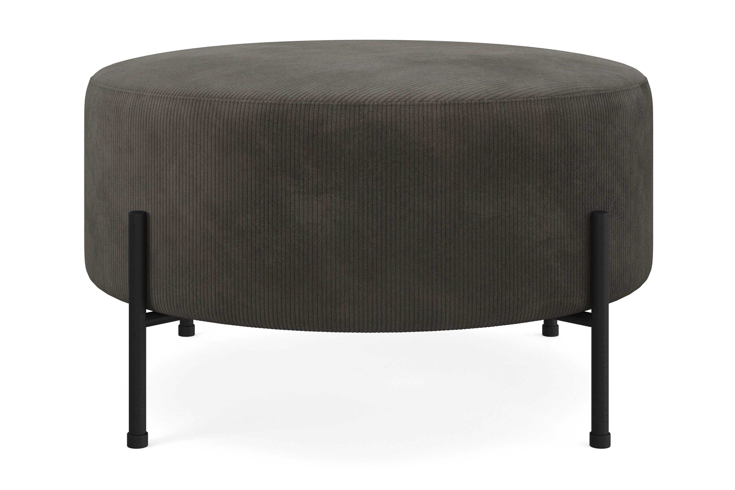 sittpuff menard compact rund 70 cm - mörkgrå