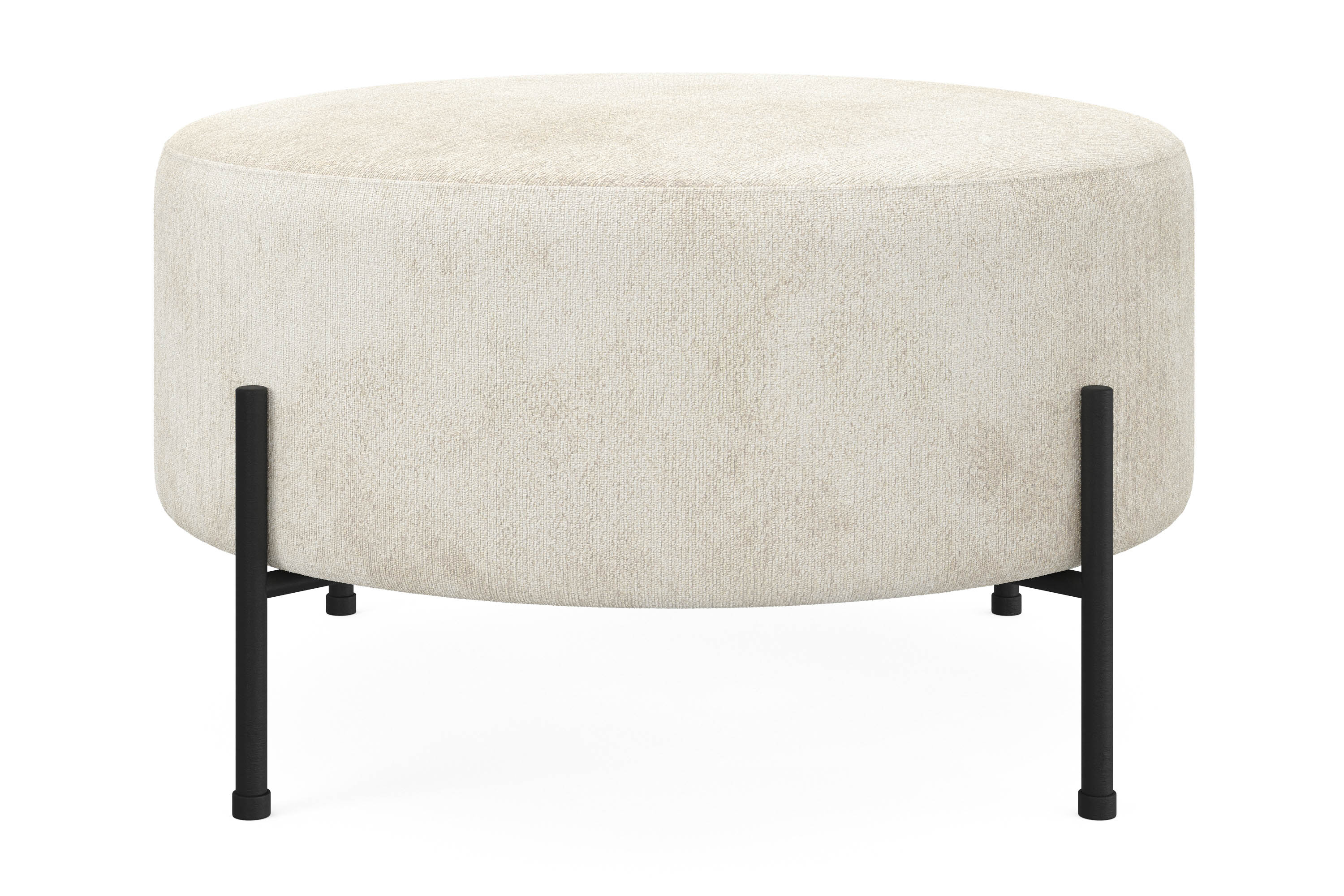 sittpuff menard compact rund 70 cm - vit