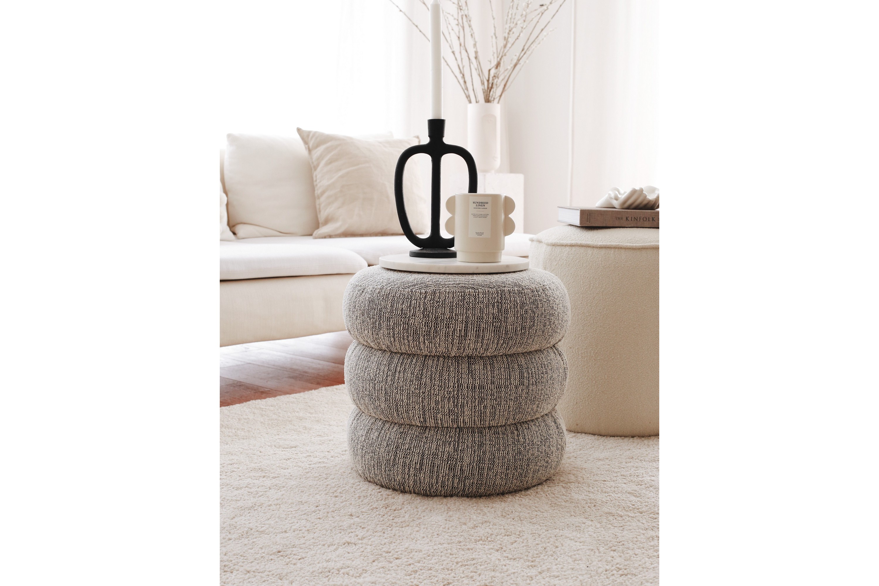 Sittpuff Musibat 40 cm Grå