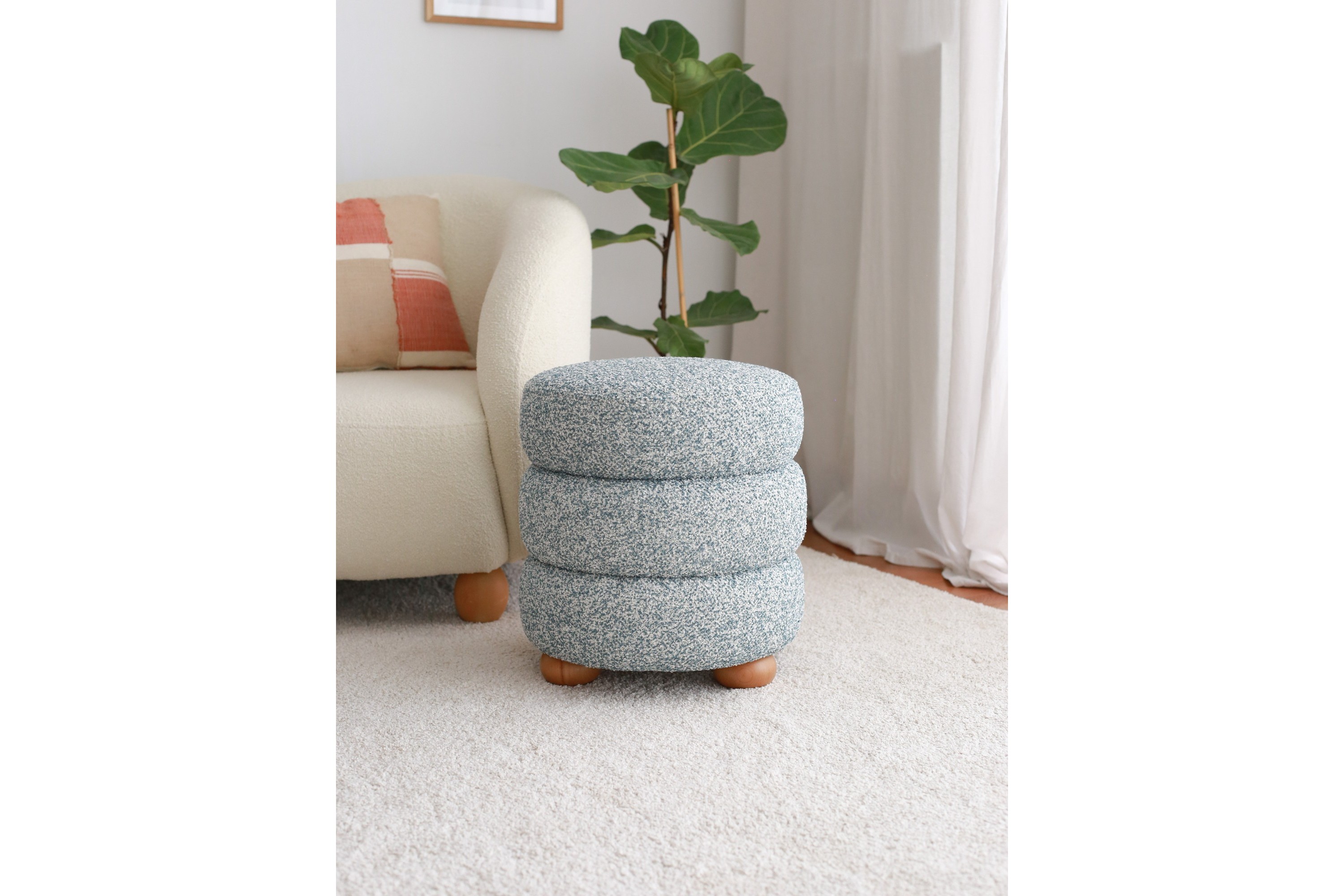 Sittpuff Musibat 42 cm Blå