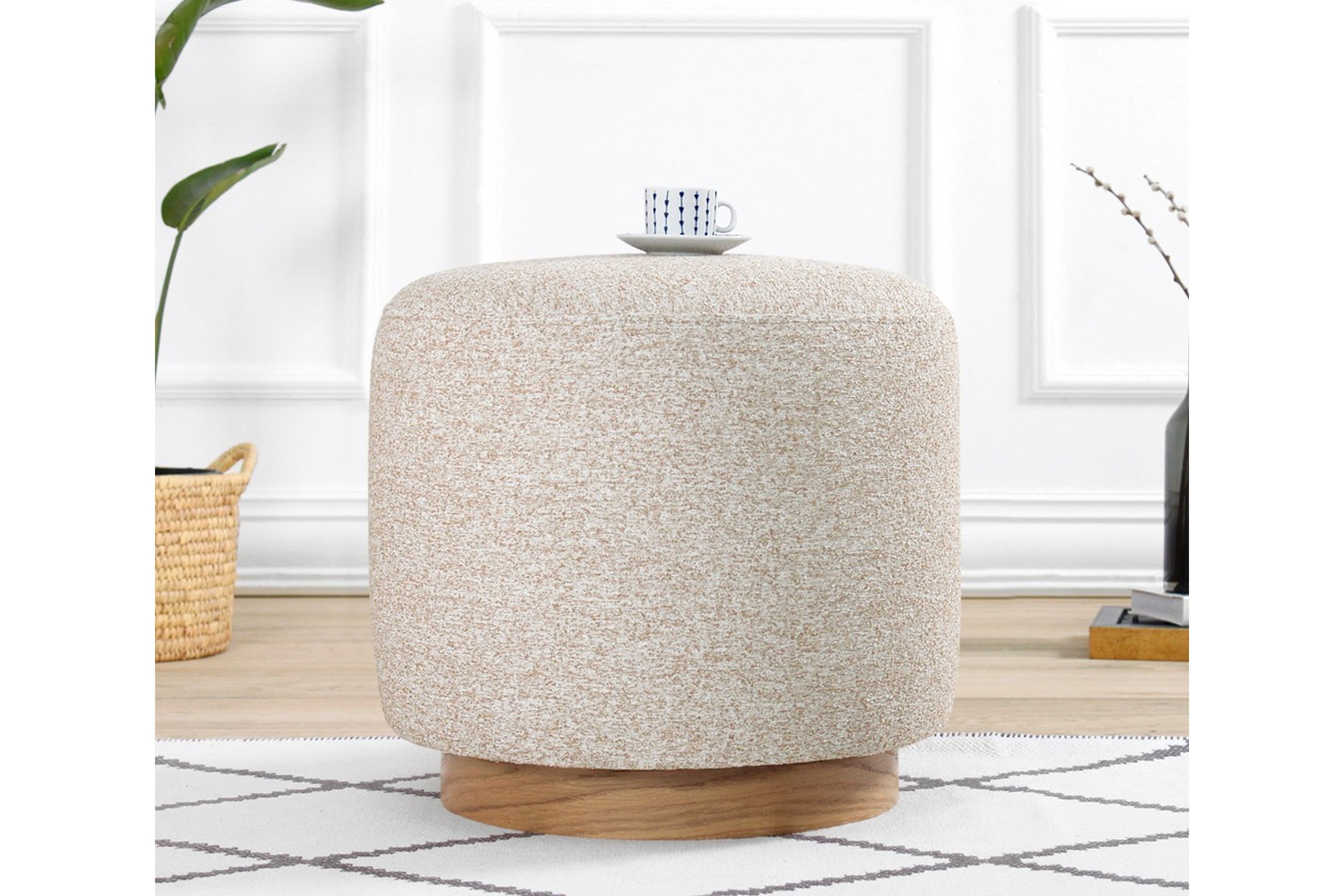 Sittpuff Namra 45 cm Beige
