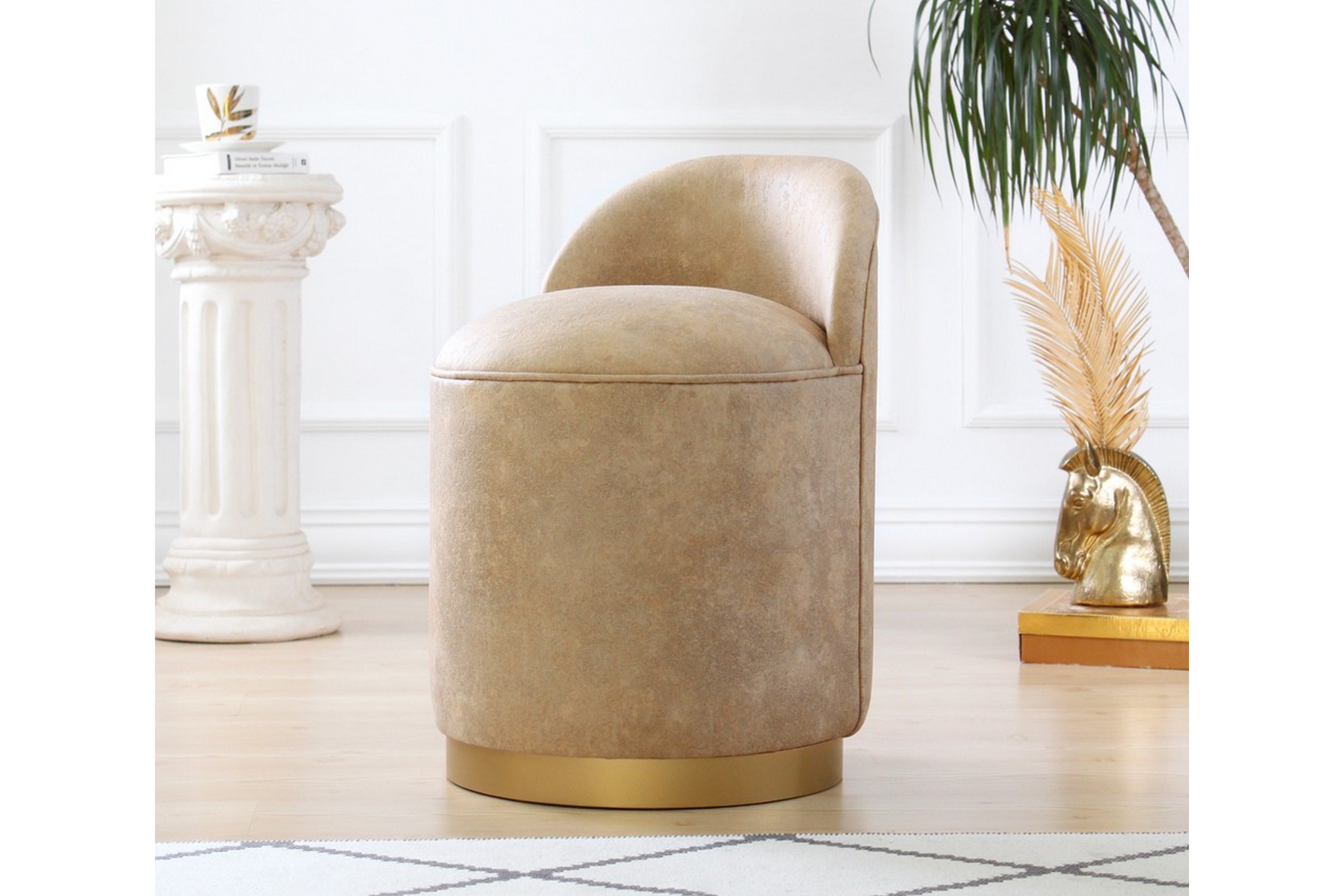 Sittpuff Ondago 45 cm Beige
