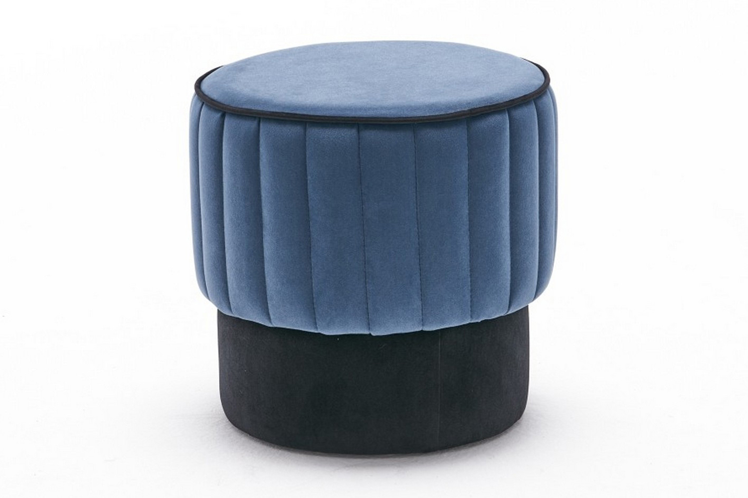 Sittpuff Spulico Rund Blå