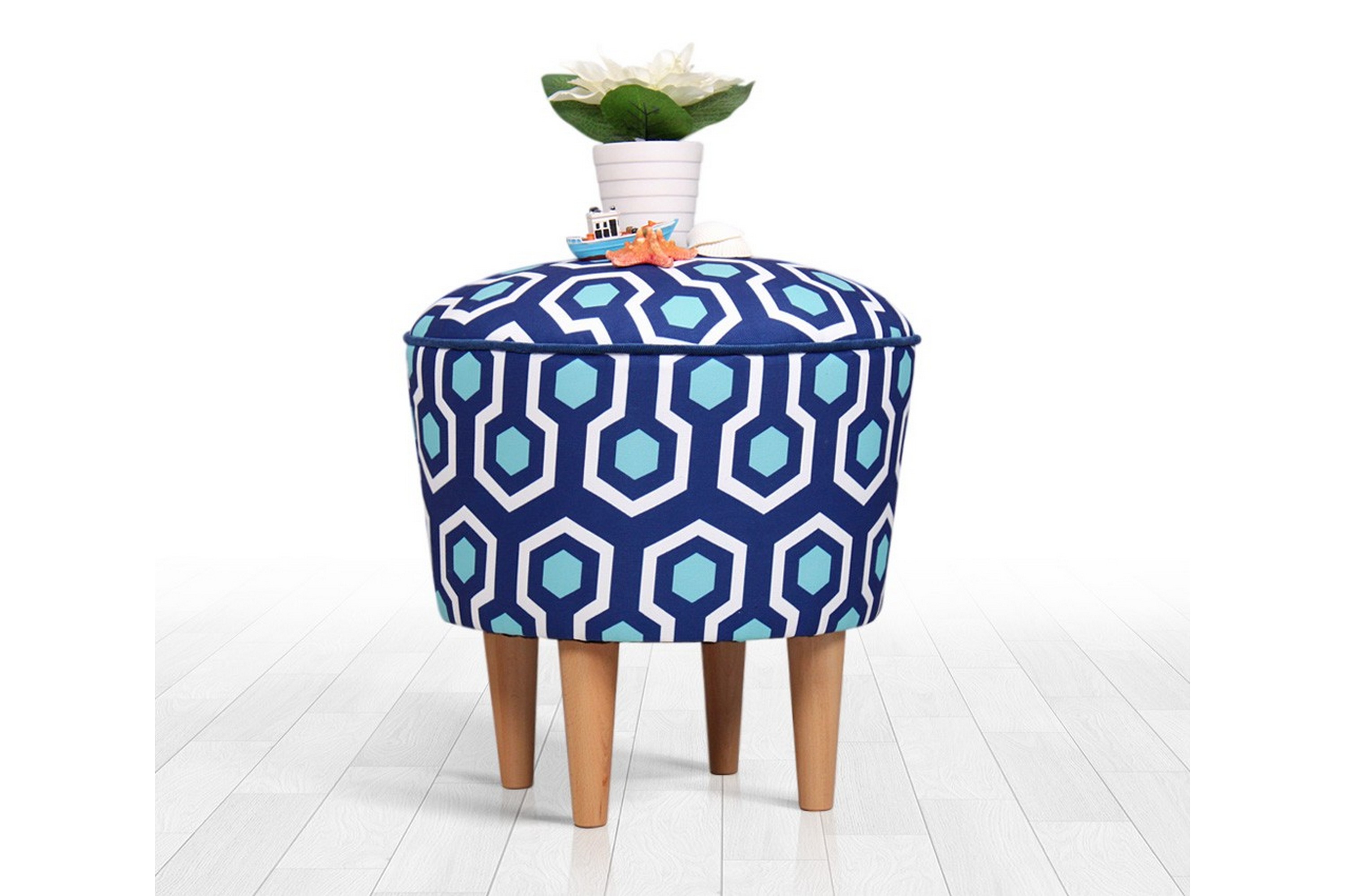 Sittpuff Thambo 42 cm Blå