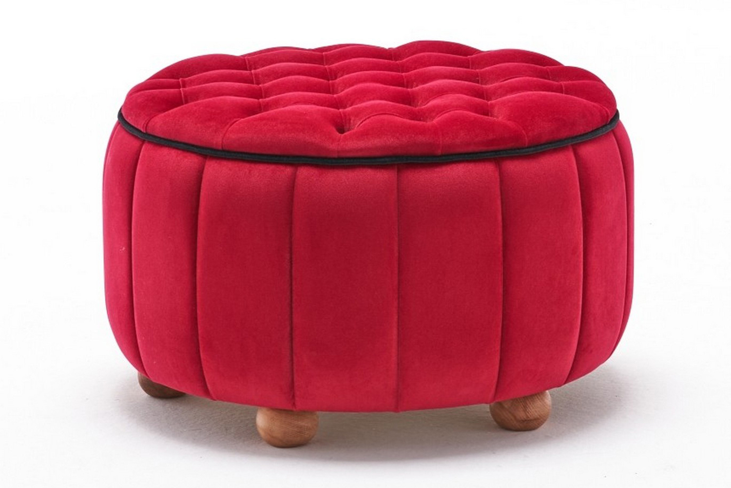 Sittpuff Welwin Röd/Natur