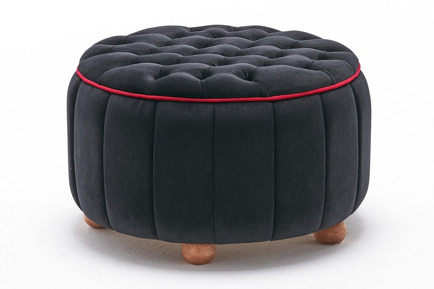 Sittpuff Welwin Svart/Natur