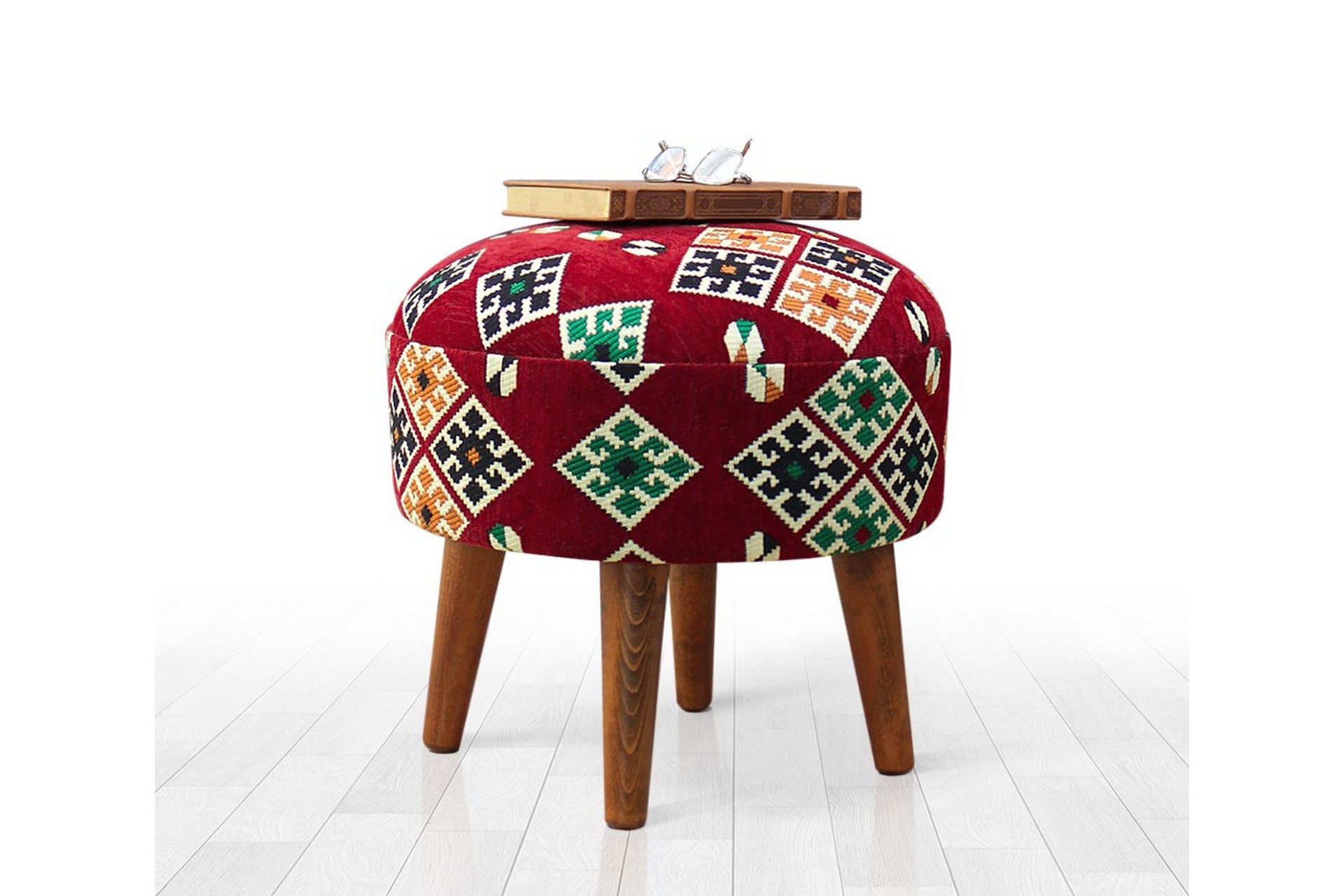 Tarrytown Sittpuff 46 cm - R&ouml;d/Gr&ouml;n