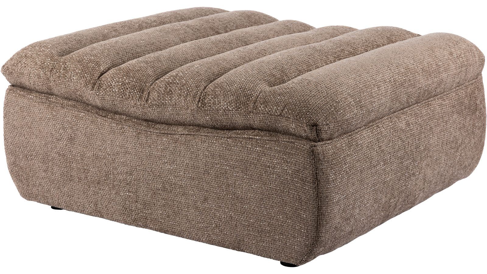 Valdoro Fotpall i tyg 120 cm - Mink