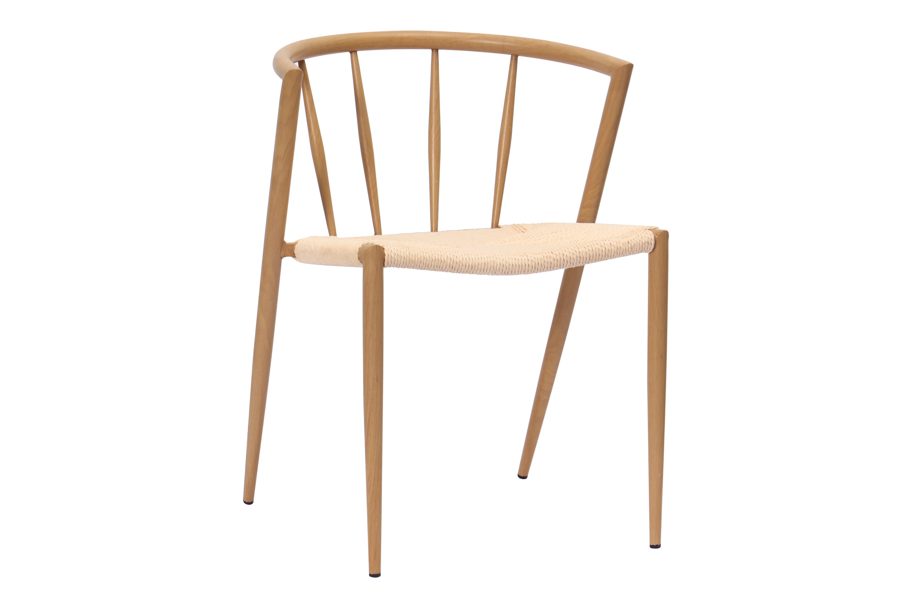 radella matstol - beige / metallben ek