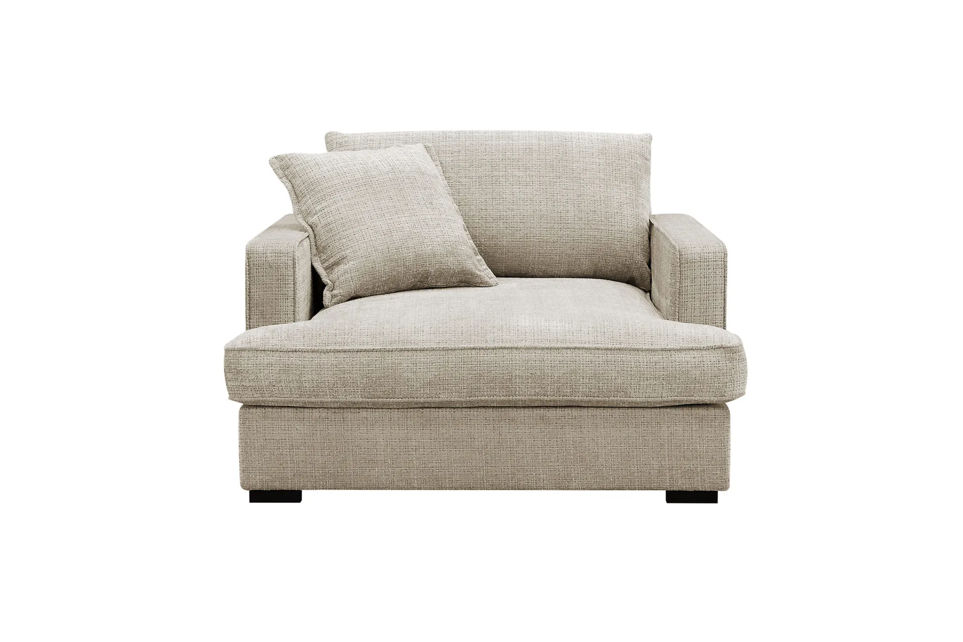 Rossita lyx Extra djup F&aring;t&ouml;lj - Beige Chenille